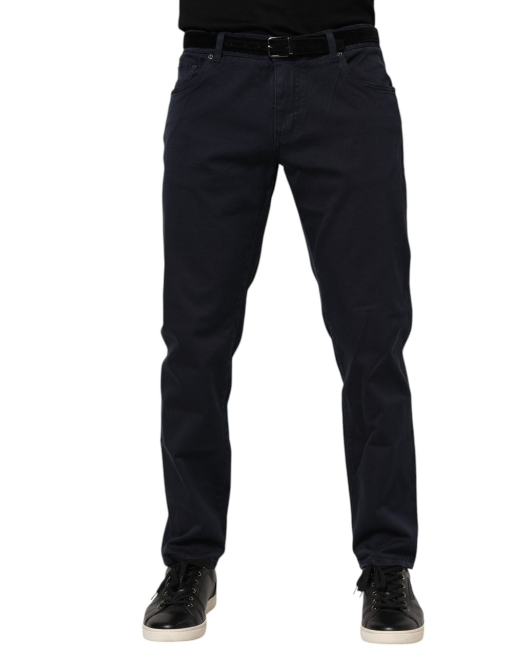 Dolce &amp; Gabbana – Blaue, konisch zulaufende Jeans aus Baumwolle