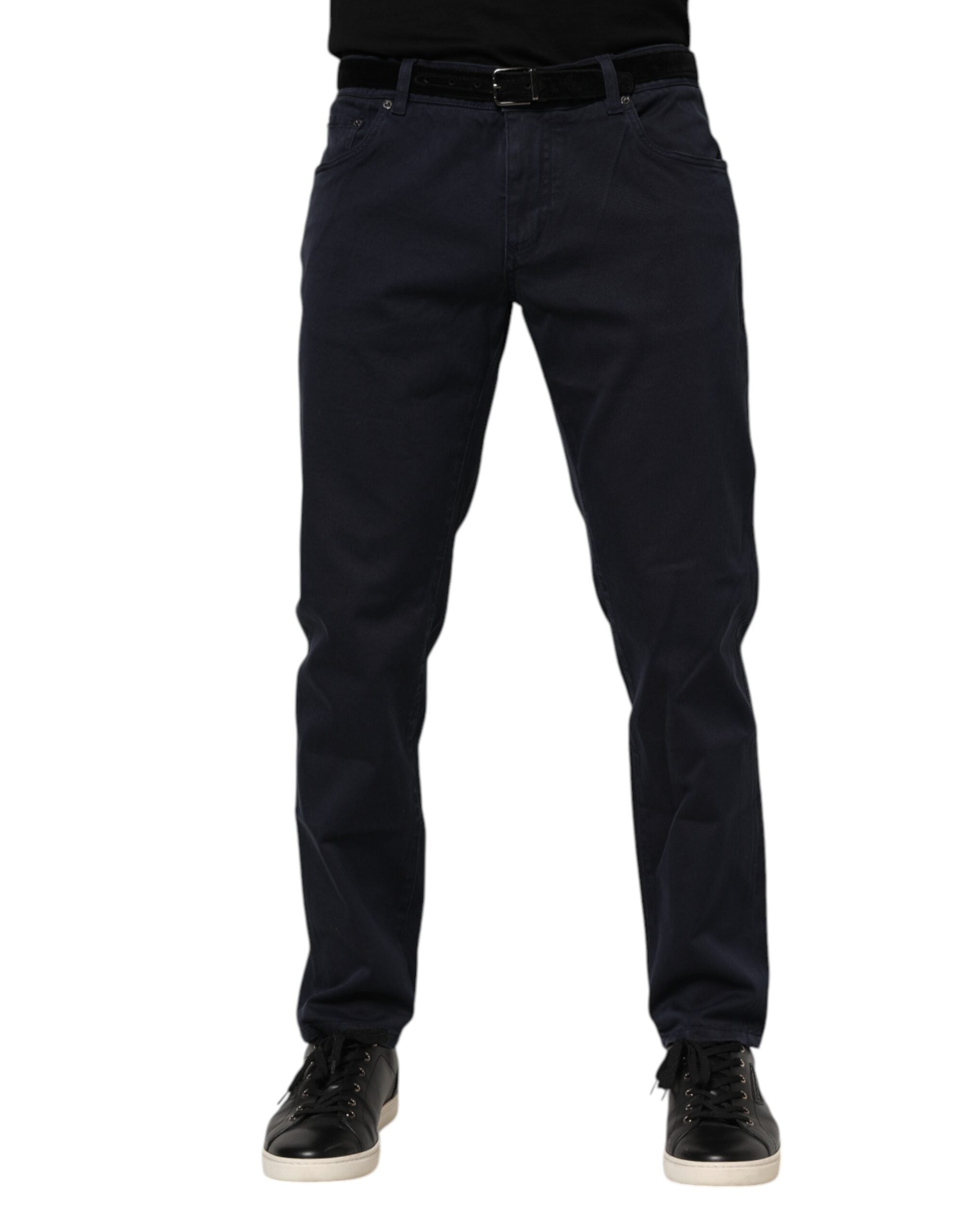 Dolce &amp; Gabbana – Blaue, konisch zulaufende Jeans aus Baumwolle