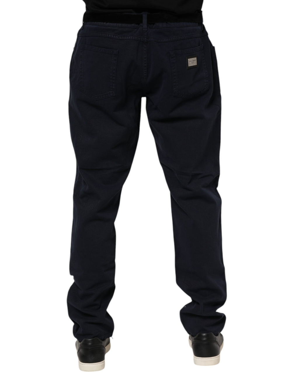 Dolce &amp; Gabbana Schwarze, konische Jeans aus Baumwolle