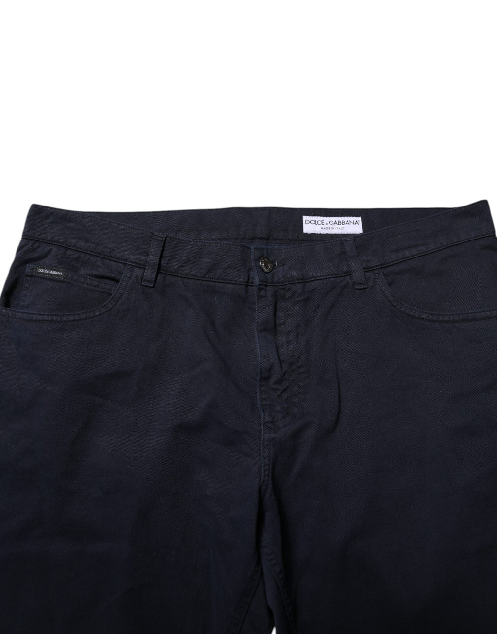 Dolce &amp; Gabbana Schwarze, konische Jeans aus Baumwolle