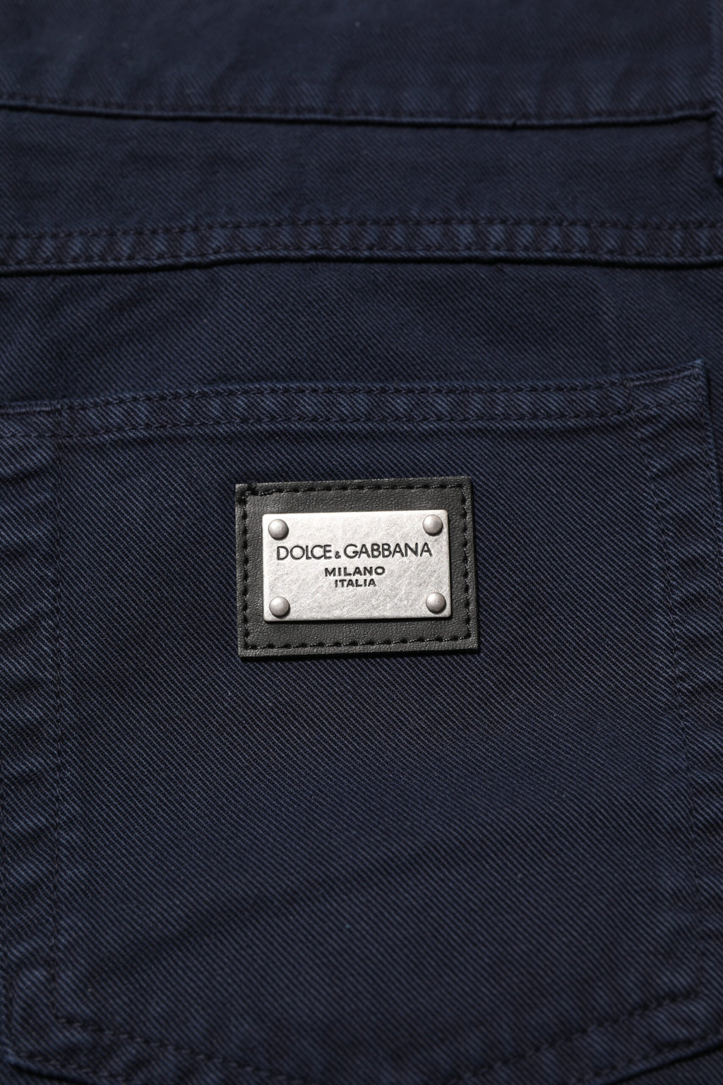 Dolce &amp; Gabbana Schwarze, konische Jeans aus Baumwolle