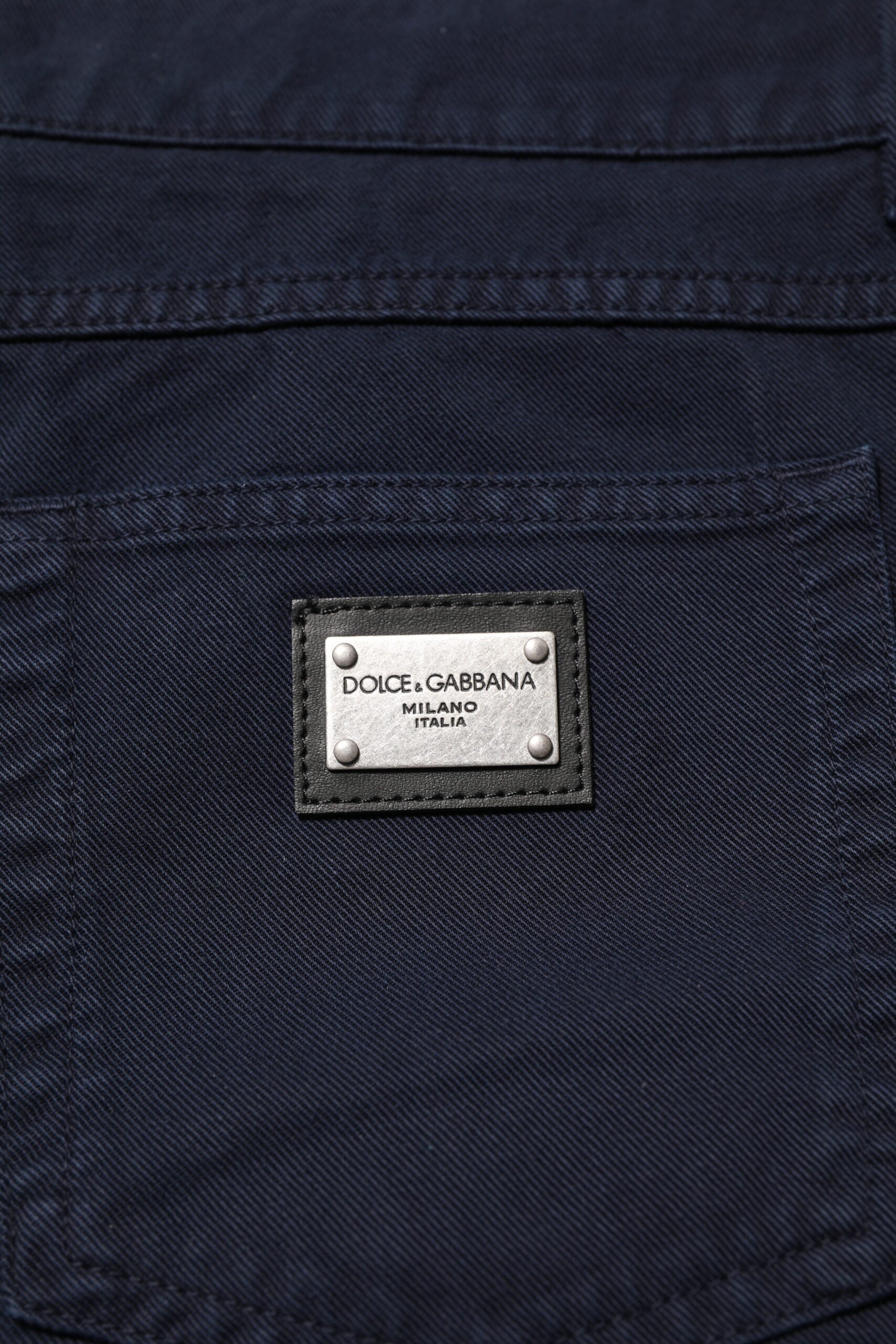 Dolce &amp; Gabbana Schwarze, konische Jeans aus Baumwolle