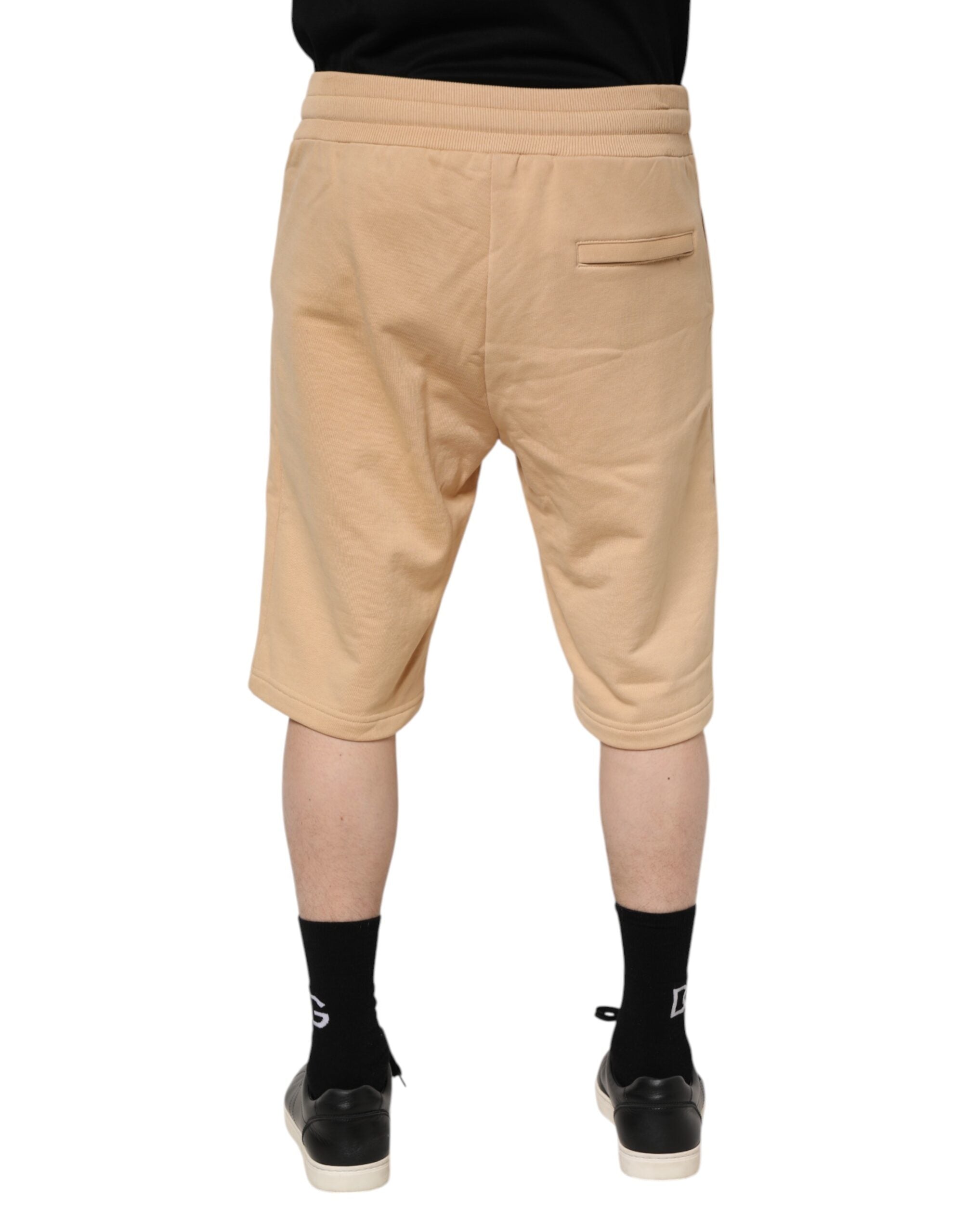 Dolce &amp; Gabbana Gelbe Baumwolle Herren Bermuda Sweatshorts Shorts