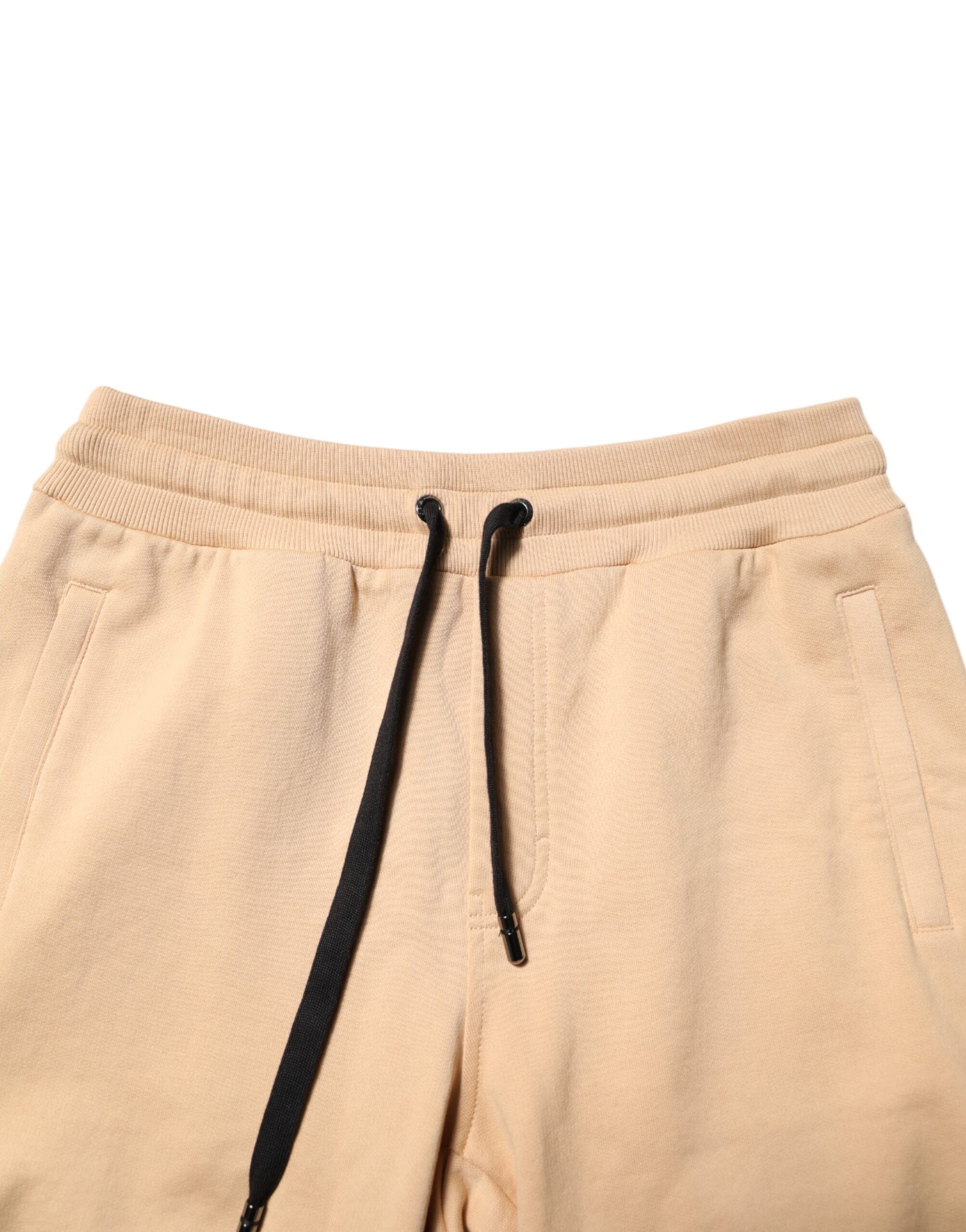 Dolce &amp; Gabbana Gelbe Baumwolle Herren Bermuda Sweatshorts Shorts