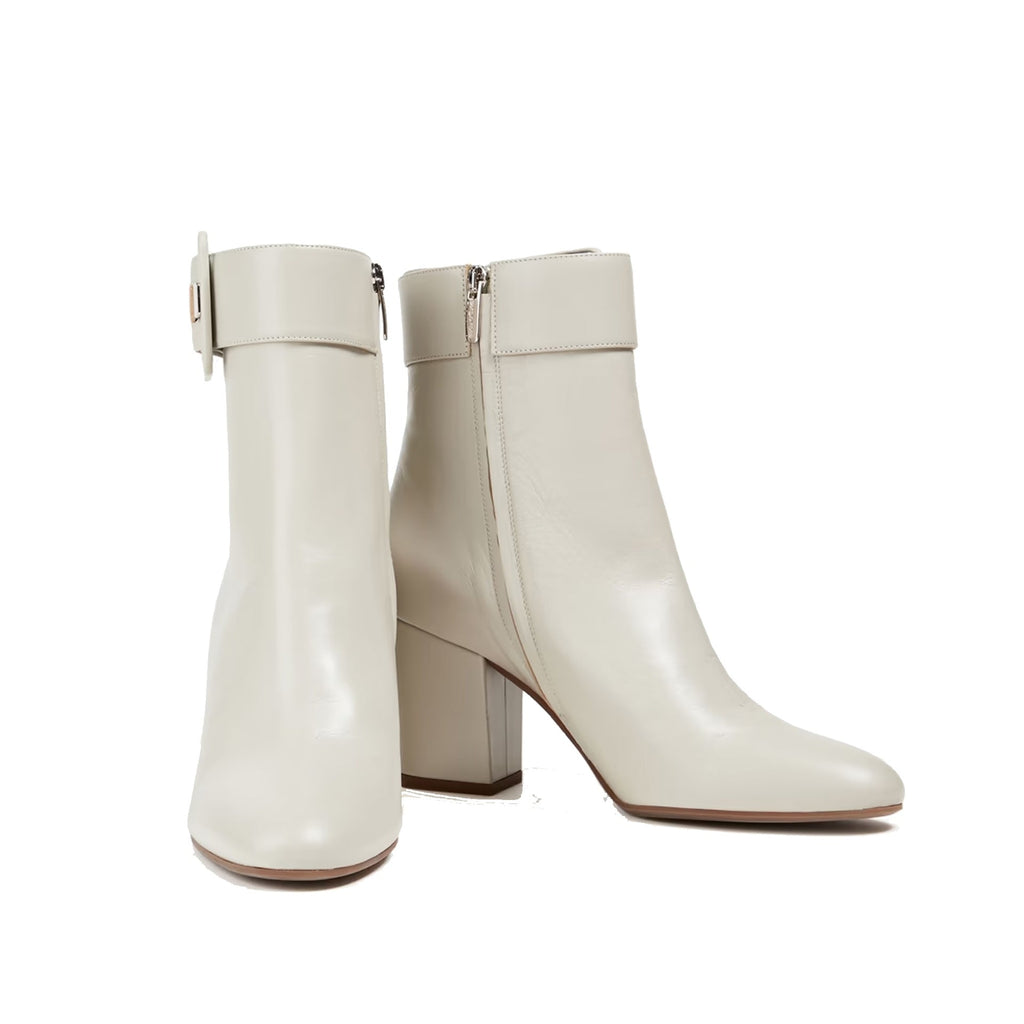 Sergio Rossi Buckled Leather Ankle Boots