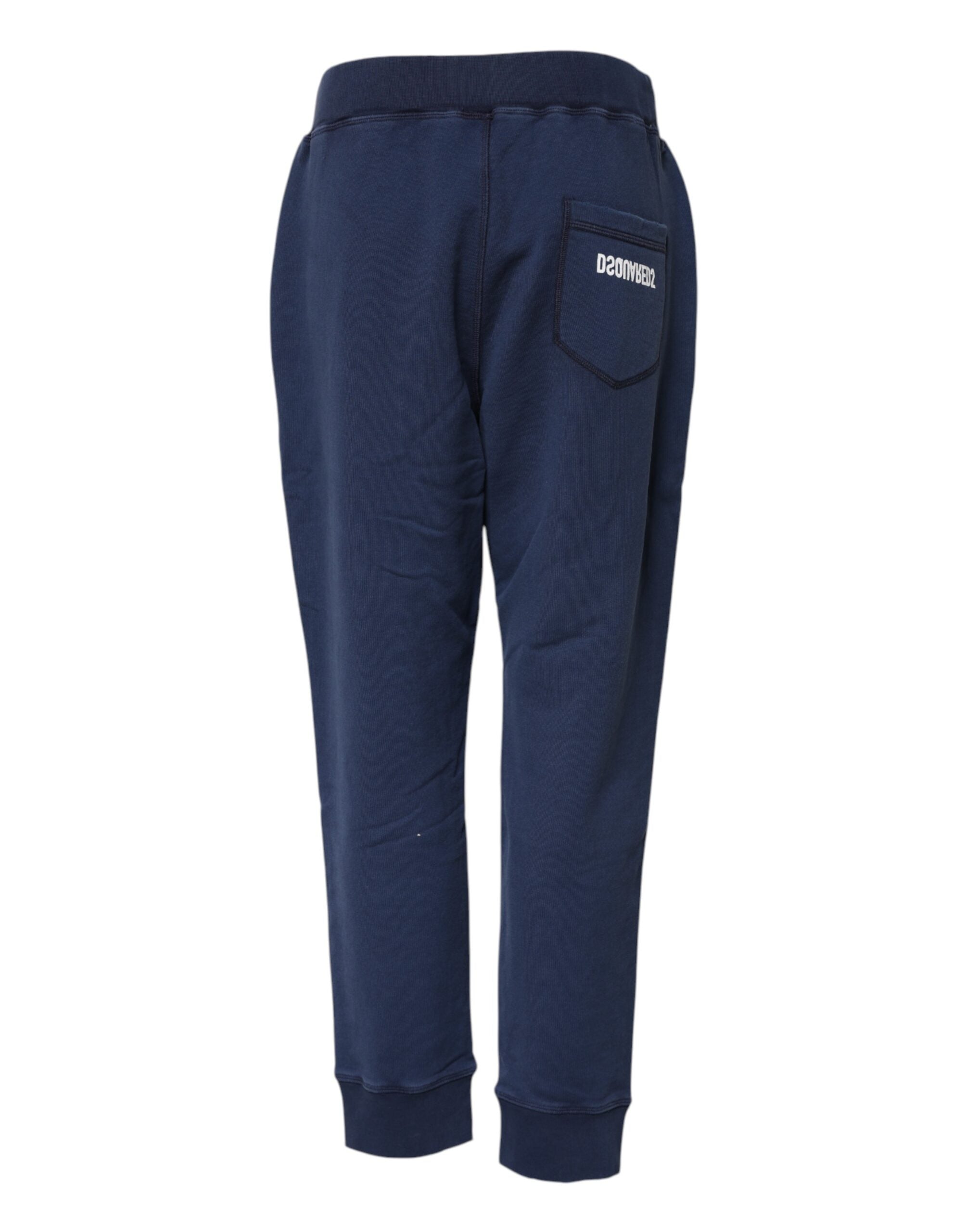 Dsquared² – Jogginghose aus Baumwolle mit mittlerer Taille, Blau