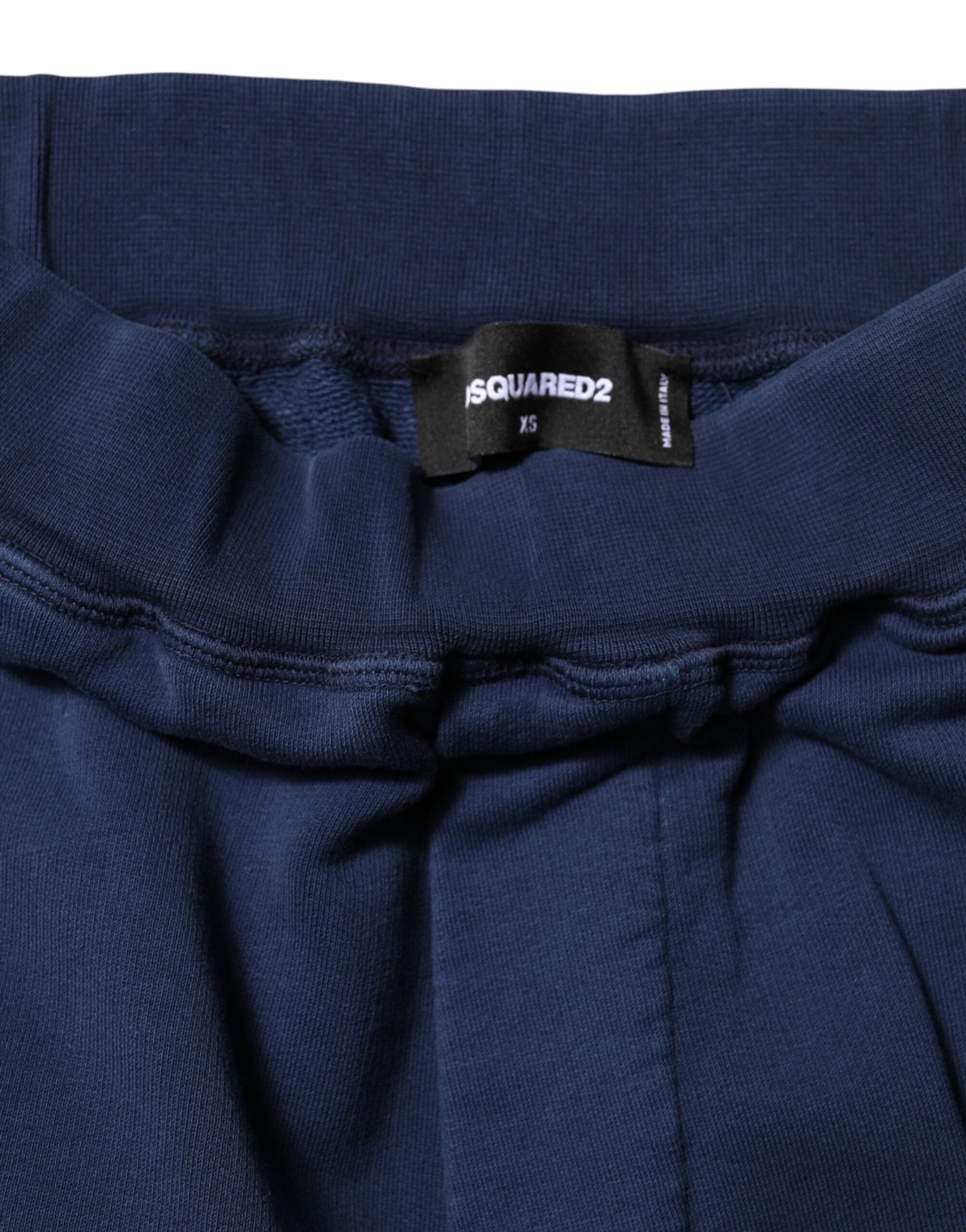 Dsquared² – Jogginghose aus Baumwolle mit mittlerer Taille, Blau