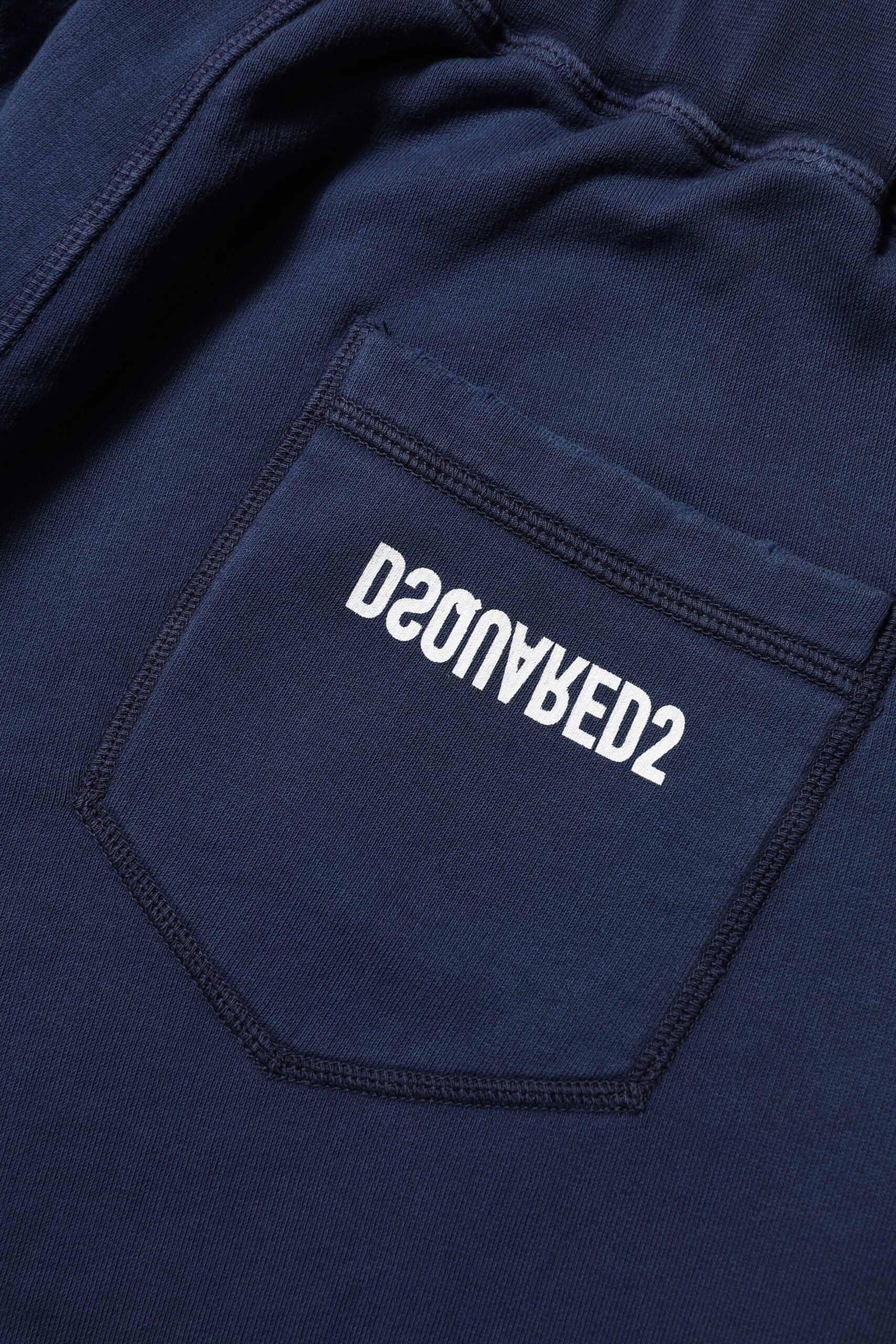 Dsquared² – Jogginghose aus Baumwolle mit mittlerer Taille, Blau