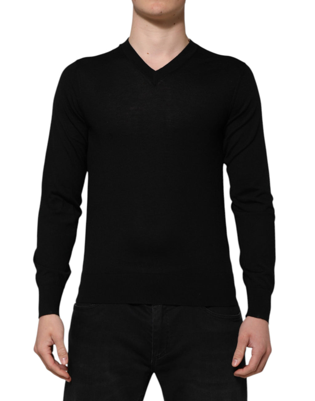 Dolce &amp; Gabbana – Pullover mit Logo-Stickerei in Dunkelgrau