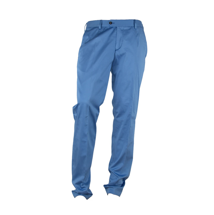 100% Milano Trousers Light Blue Man
