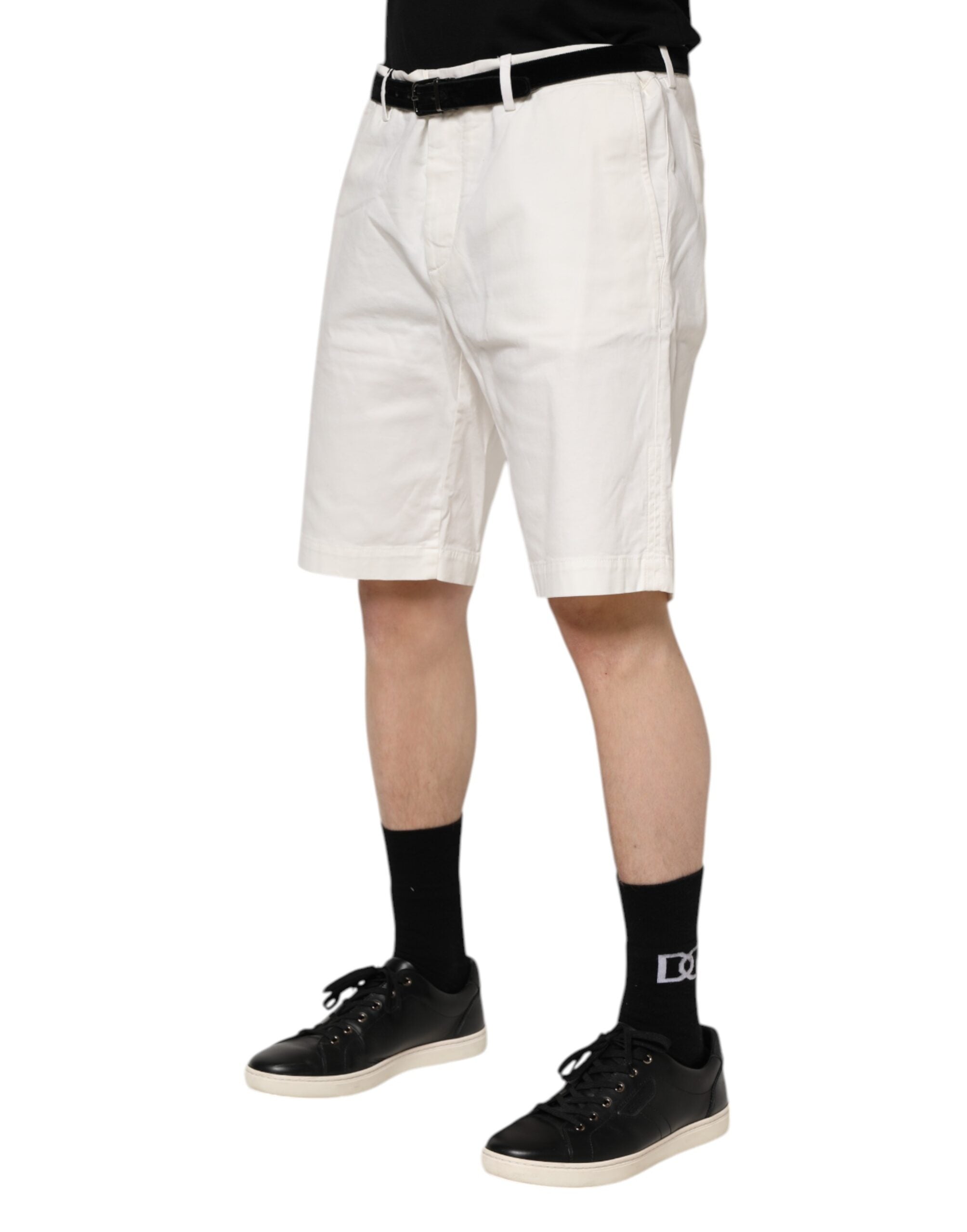 Dolce &amp; Gabbana Weiße Chinos aus Baumwollstretch für Herren