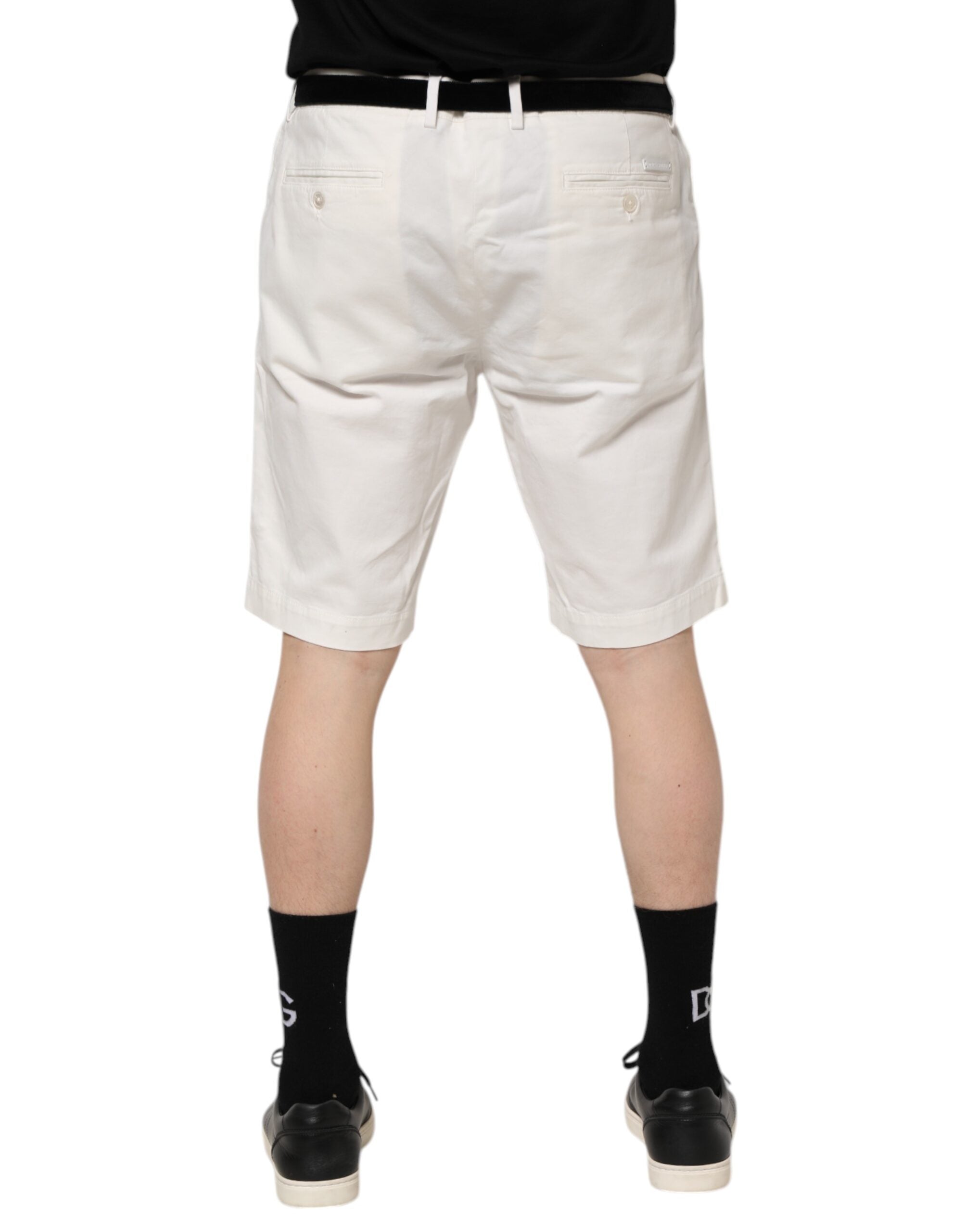 Dolce &amp; Gabbana Weiße Chinos aus Baumwollstretch für Herren