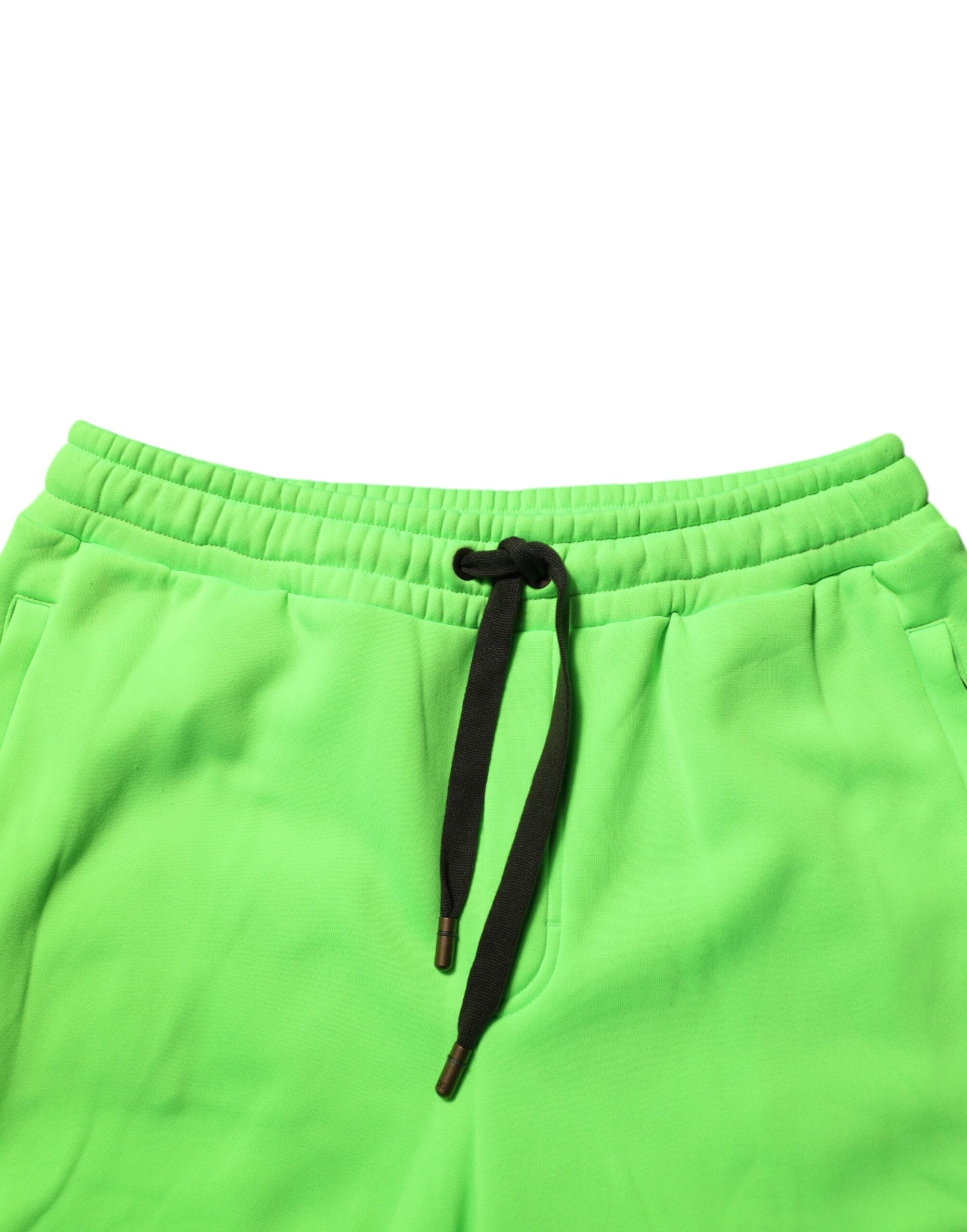 Dolce &amp; Gabbana – Grüne Cargo-Bermudashorts mit Patchwork-Muster für Herren
