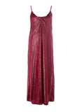 Long Dress Polished Velvet Straps