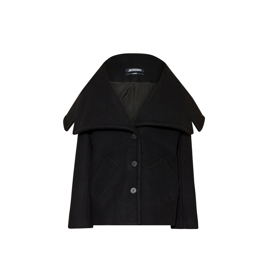 Jacquemus Le Caban Caruso Draped-collar Jacket – Siebentaschen