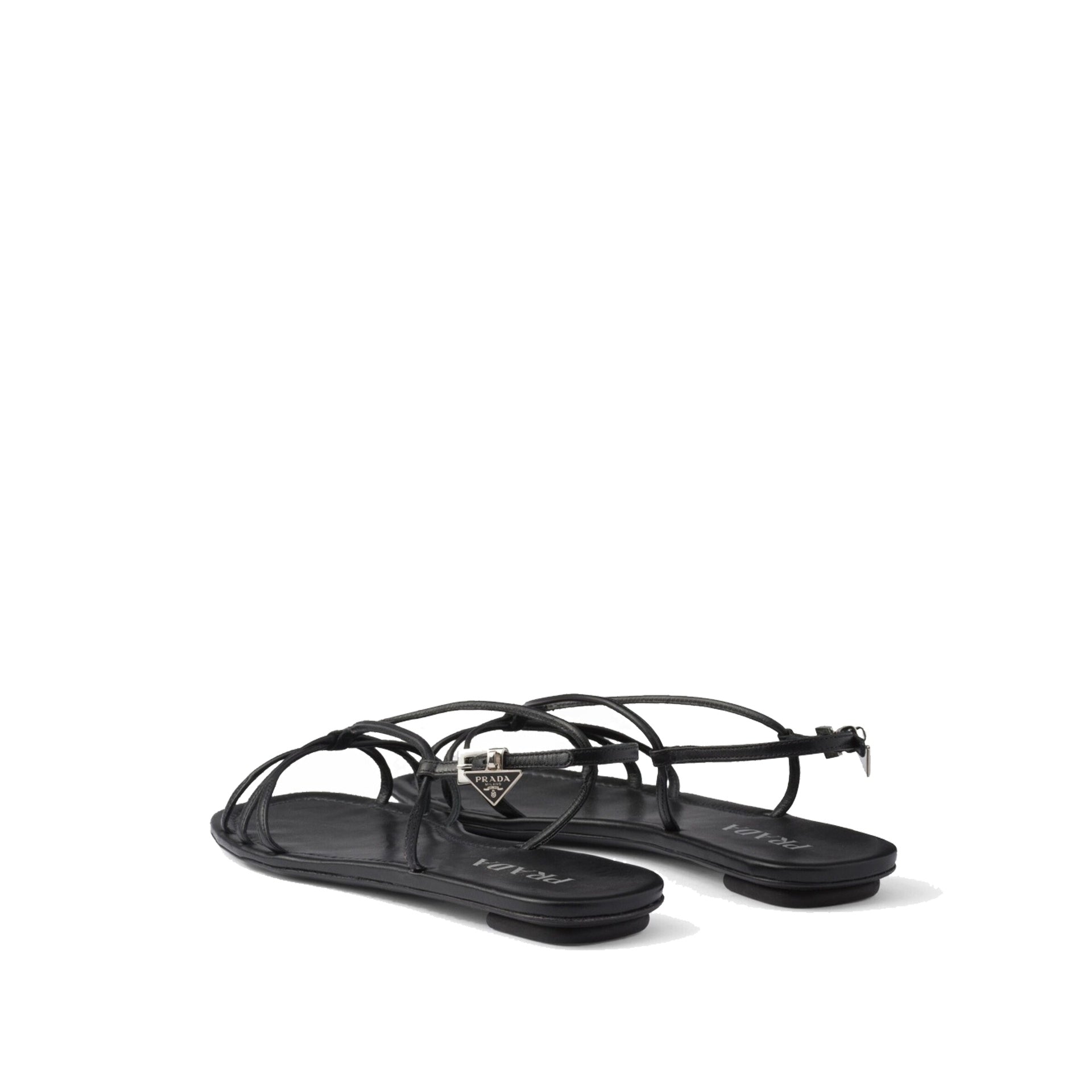 Prada Leather Flat Sandals