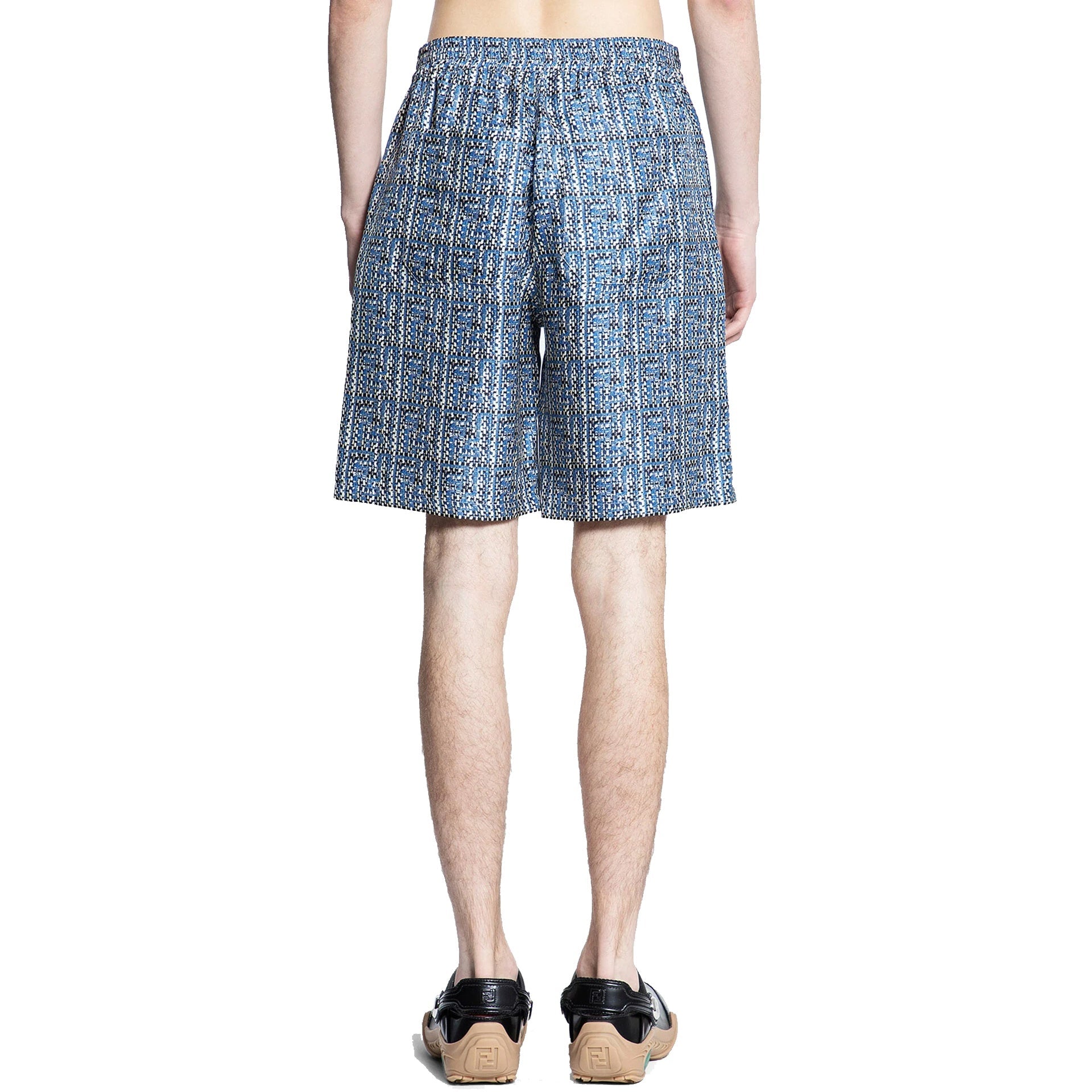 Fendi Printed Silk Shorts