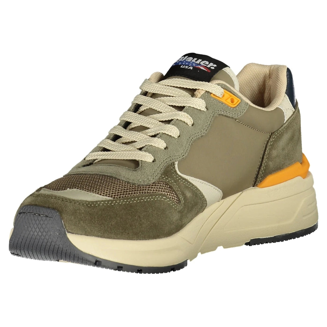 Men’s Green Sports Shoes with Laces