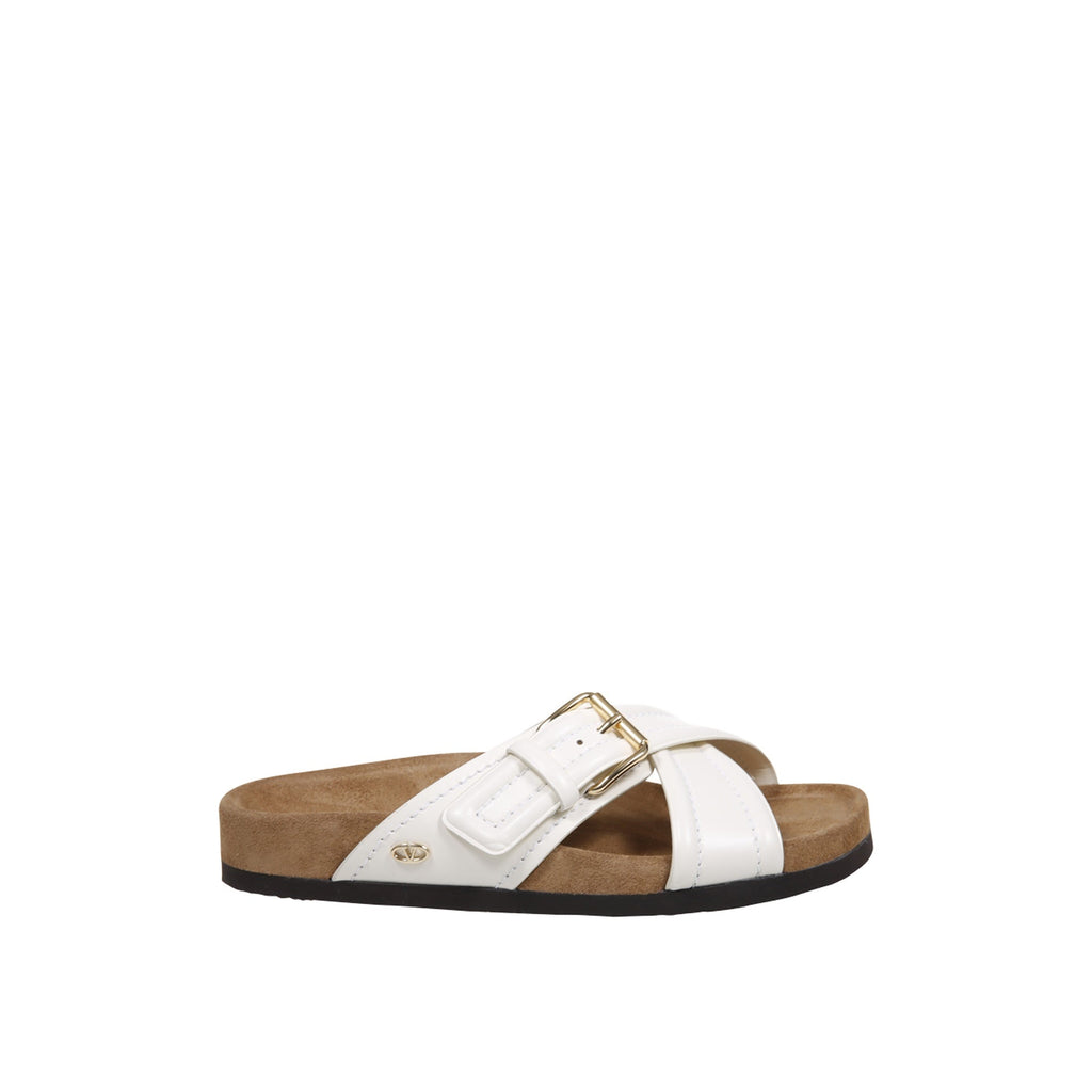 Valentino Garavani Leather Flat Sandals