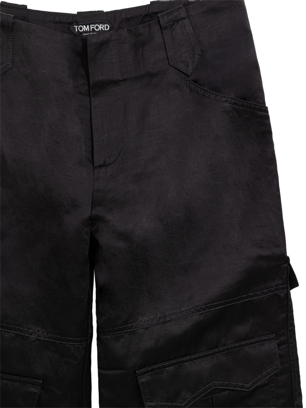 Tom Ford Black Viscose Cargo Trousers – Women – Siebentaschen