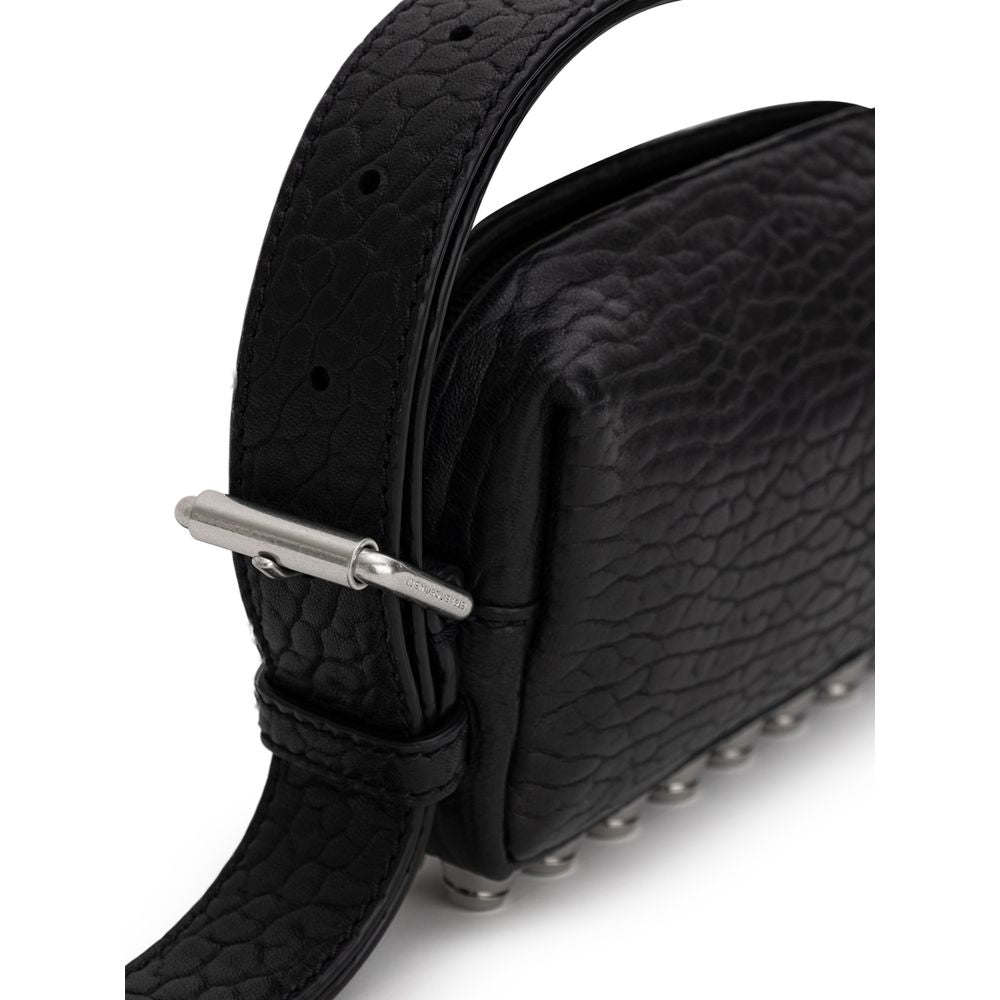 Alexander Wang Schwarze Leder-Umhängetasche