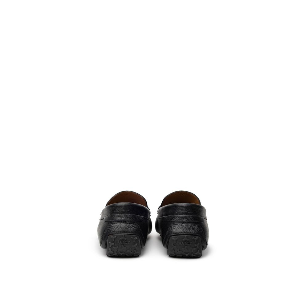 Bally Mokassin aus schwarzem Leder