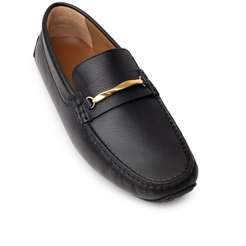 Bally Mokassin aus schwarzem Leder
