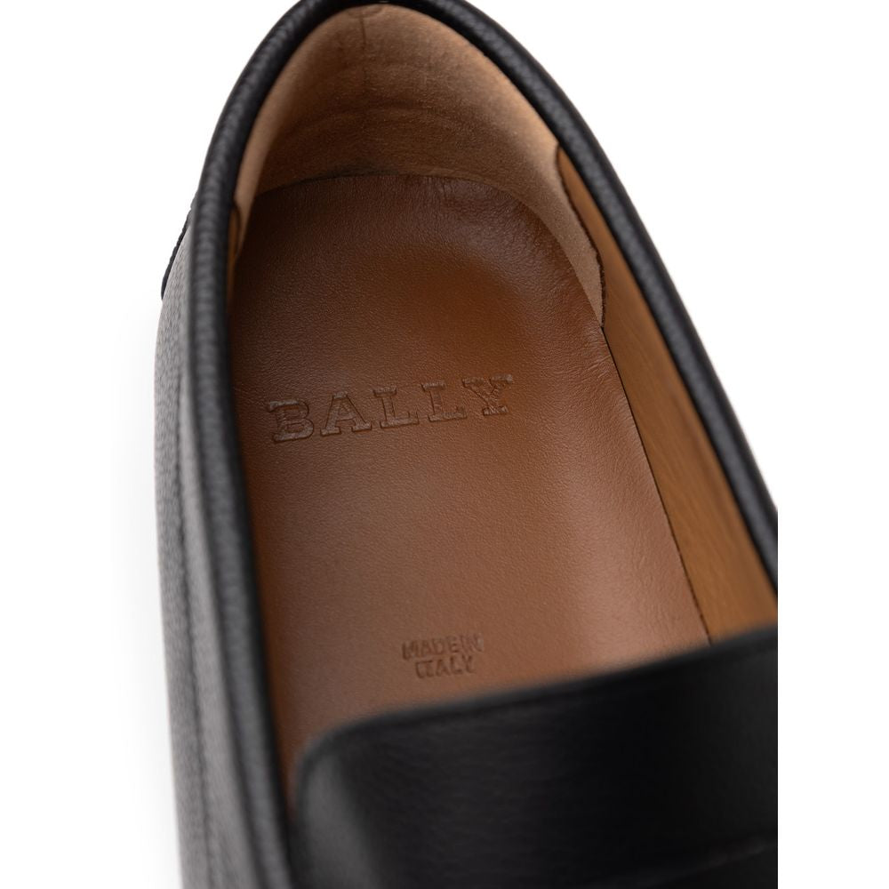Bally Mokassin aus schwarzem Leder