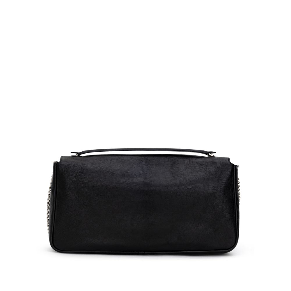 Fendi – Schwarze Leder-Umhängetasche