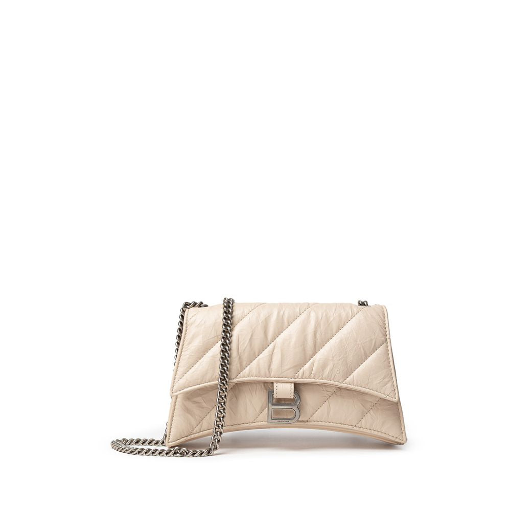 Balenciaga Beige Leder-Umhängetasche