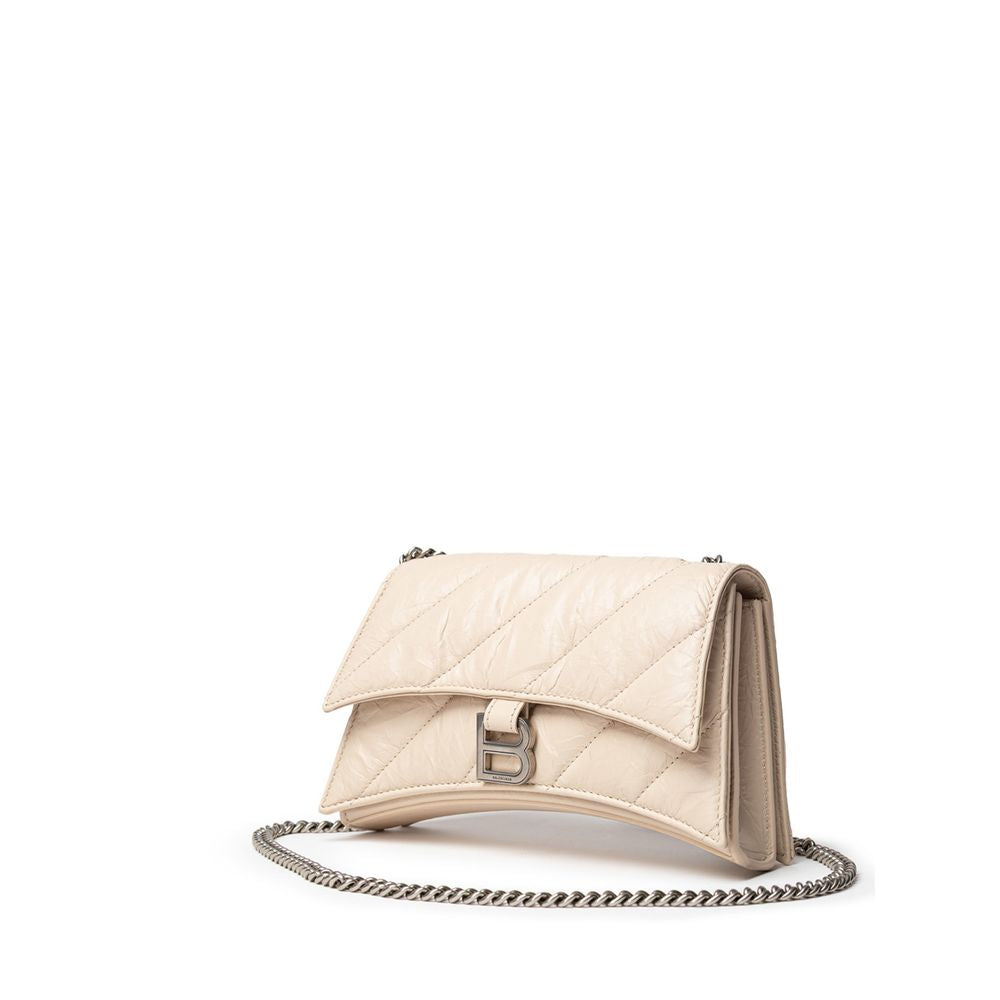 Balenciaga Beige Leder-Umhängetasche