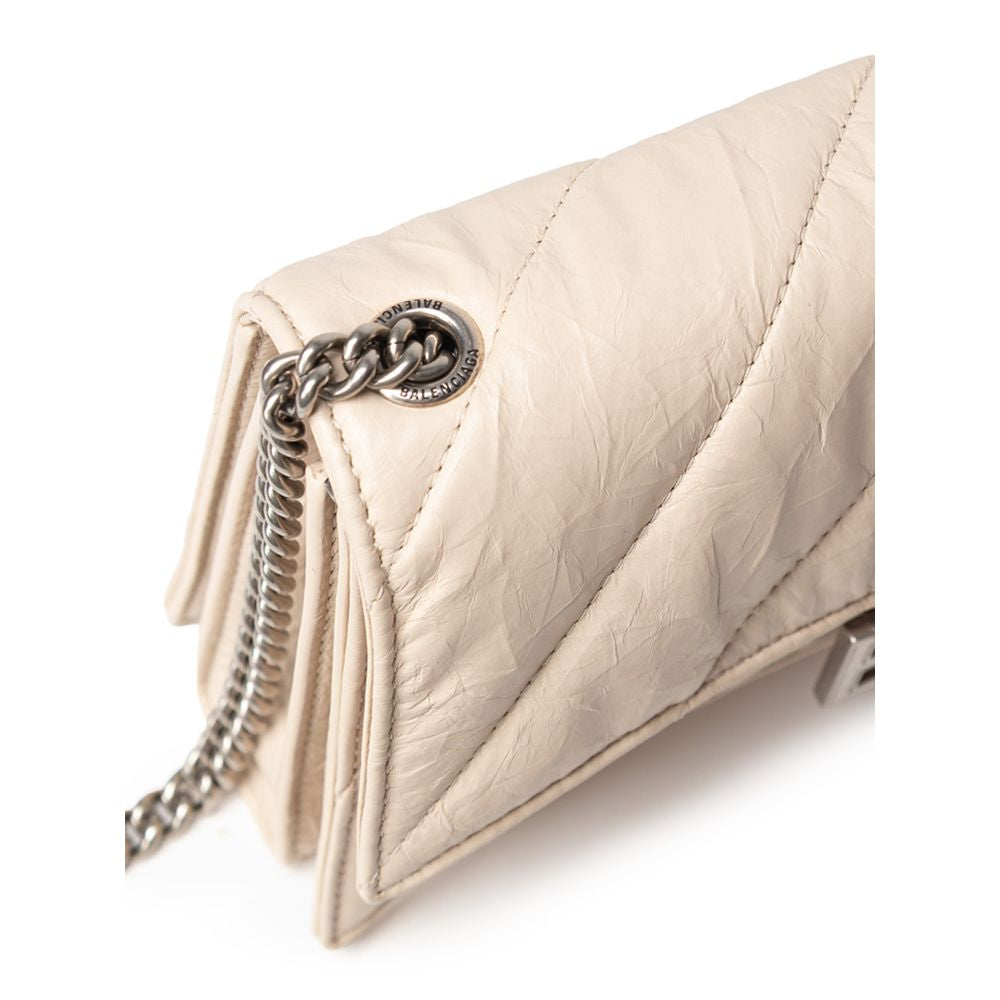 Balenciaga Beige Leder-Umhängetasche
