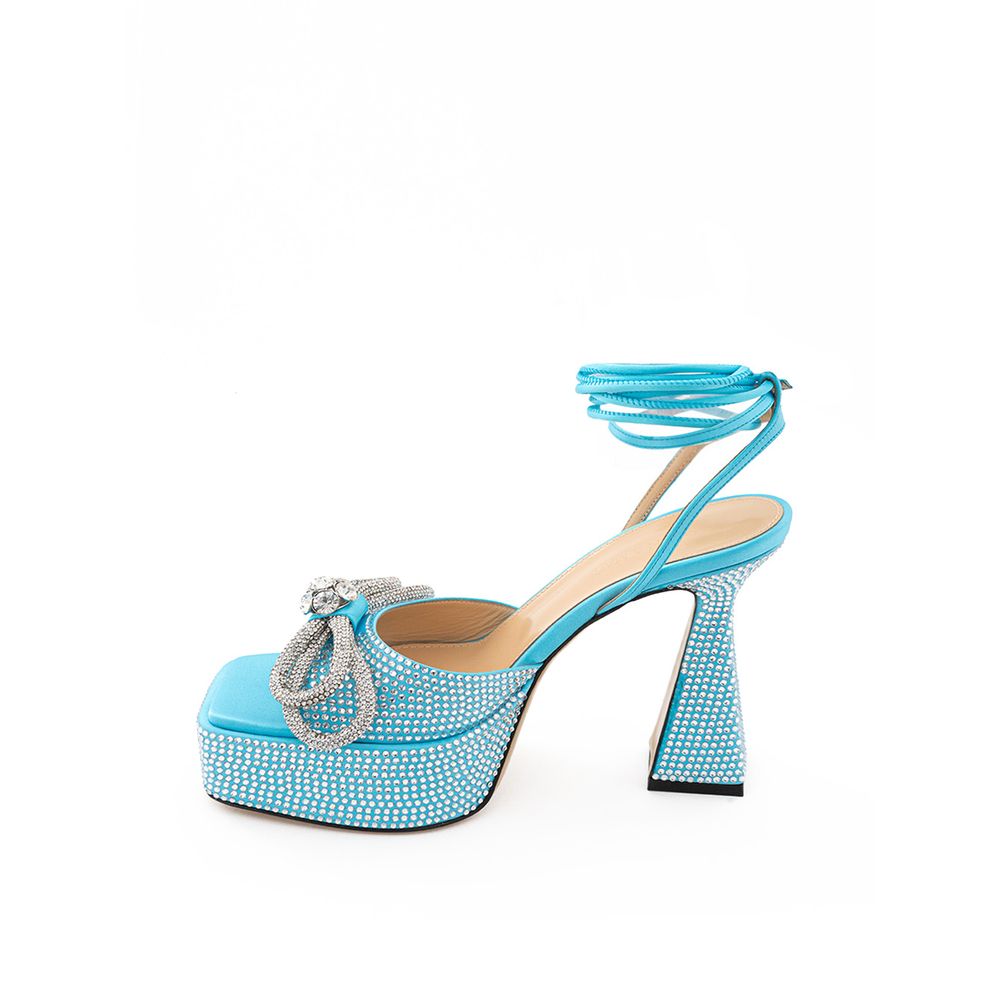 MACH &amp; MACH Plateausohle aus Leder in Blau