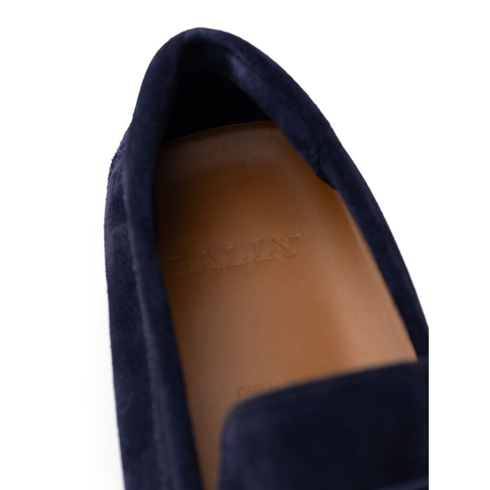 Bally Blauer Ledermokassin
