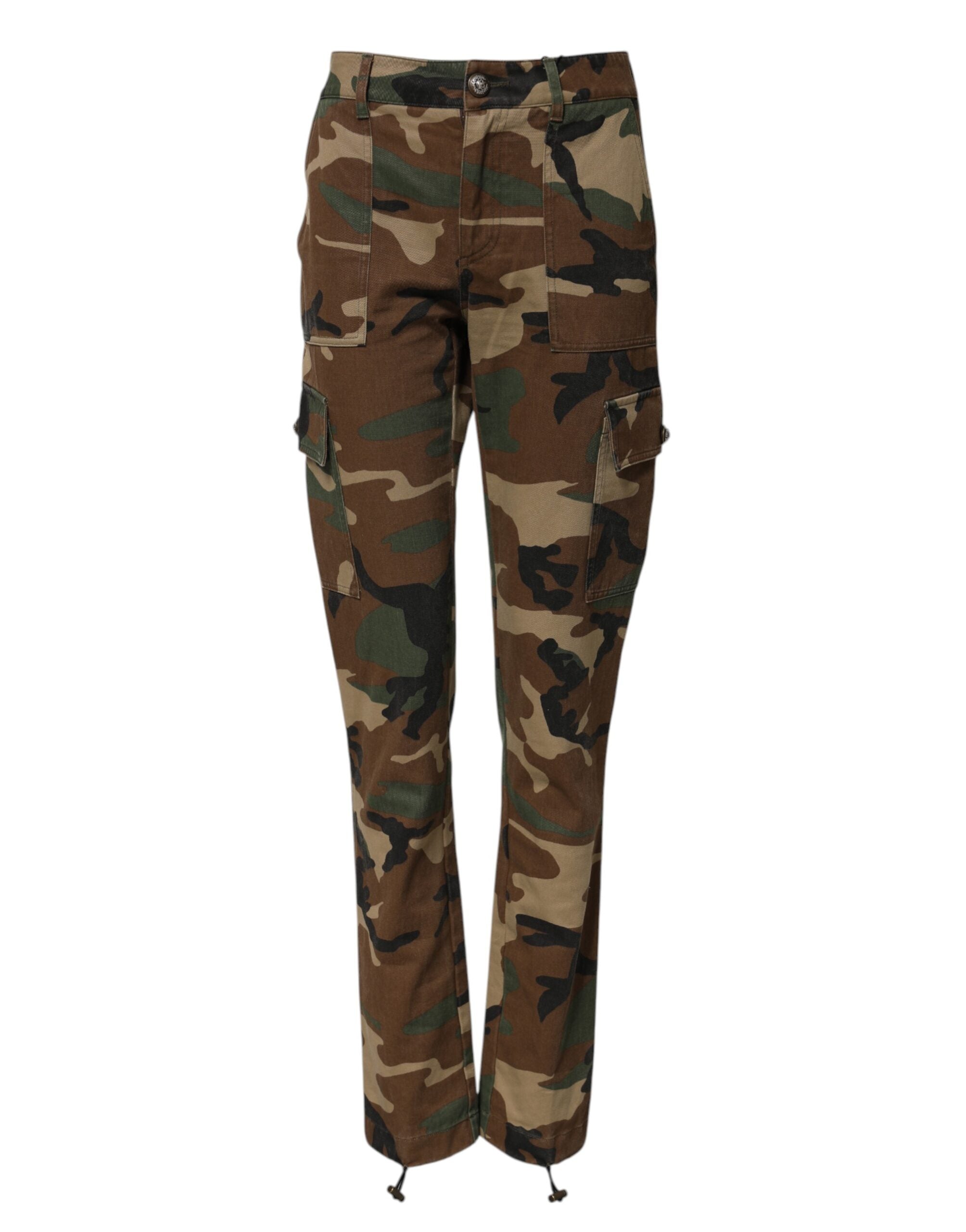 Dolce &amp; Gabbana – Mehrfarbige Cargohose mit Camouflage-Muster