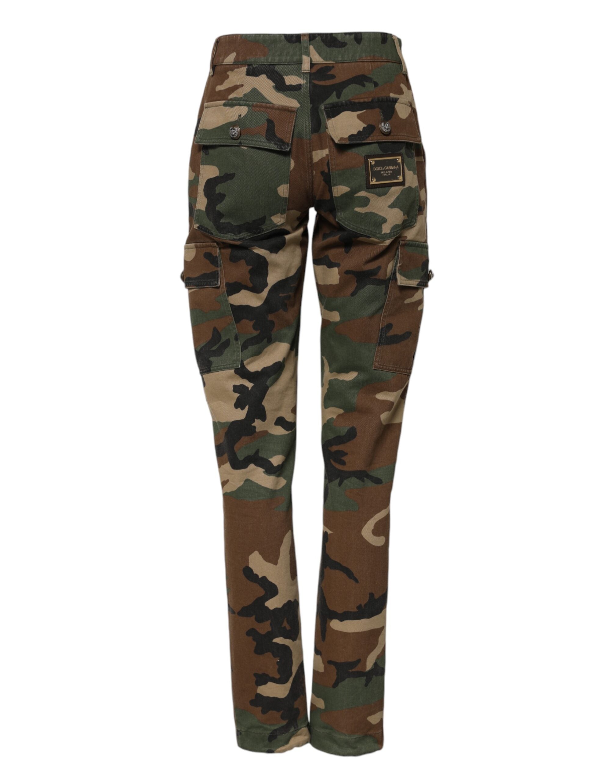 Dolce &amp; Gabbana – Mehrfarbige Cargohose mit Camouflage-Muster