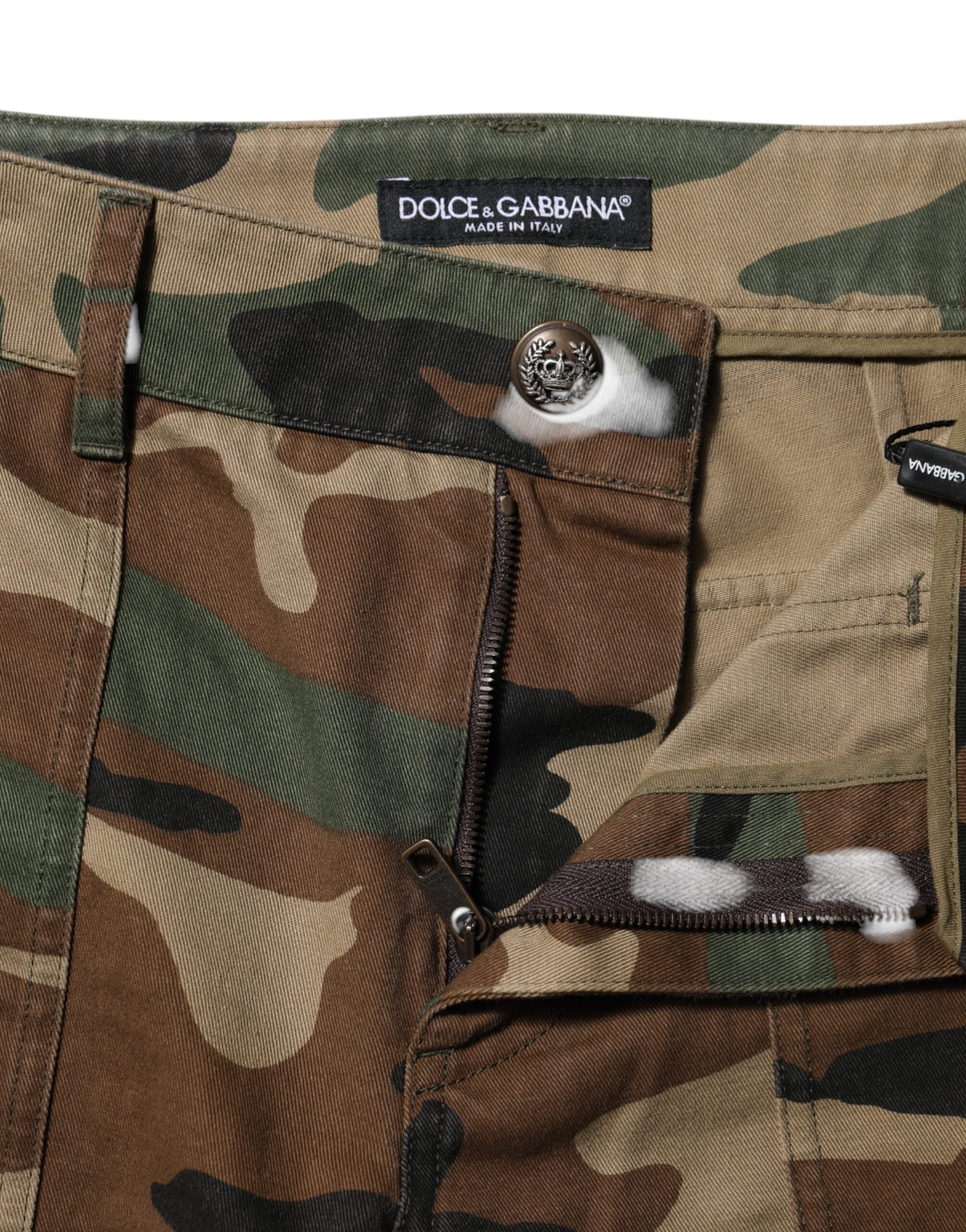 Dolce &amp; Gabbana – Mehrfarbige Cargohose mit Camouflage-Muster
