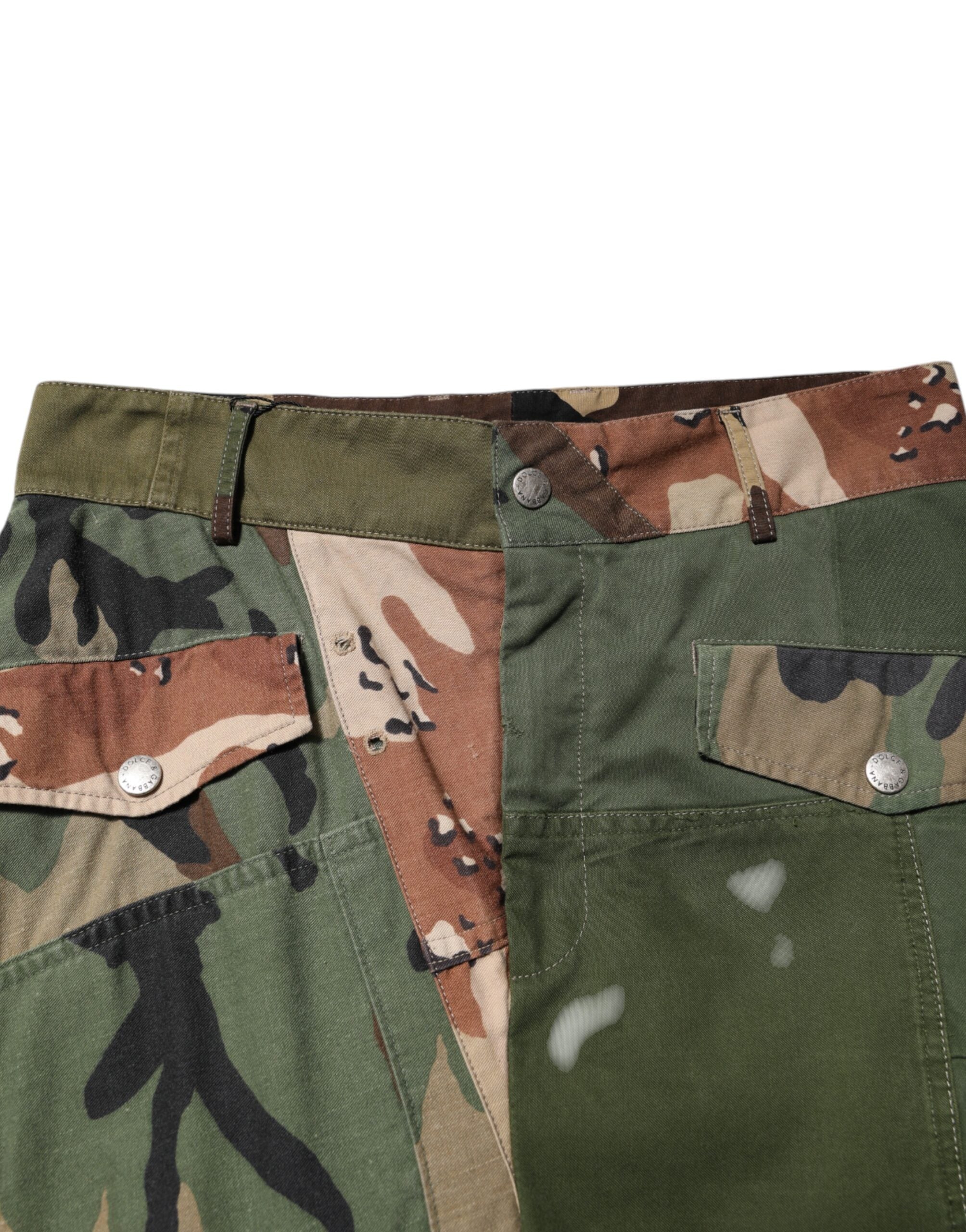Dolce &amp; Gabbana – Mehrfarbige Cargohose mit Camouflage-Muster