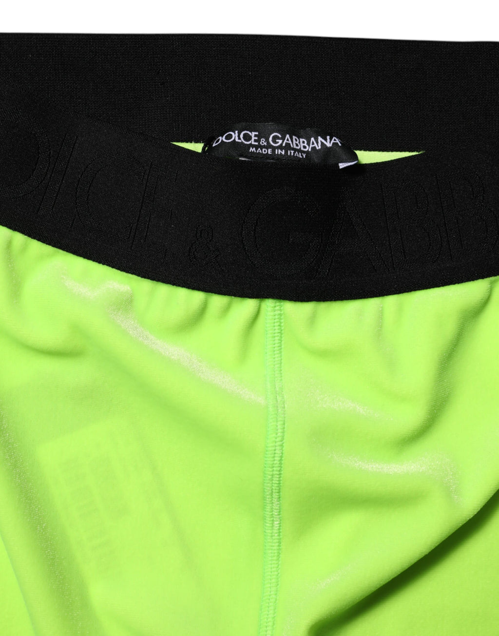 Dolce &amp; Gabbana, grüne Leggings aus Nylon im Slim Fit 