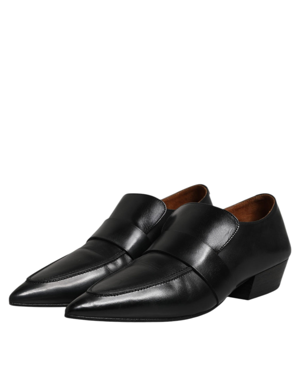 Marsell – Slipper aus weichem Leder mit spitzer Zehenpartie, Schwarz