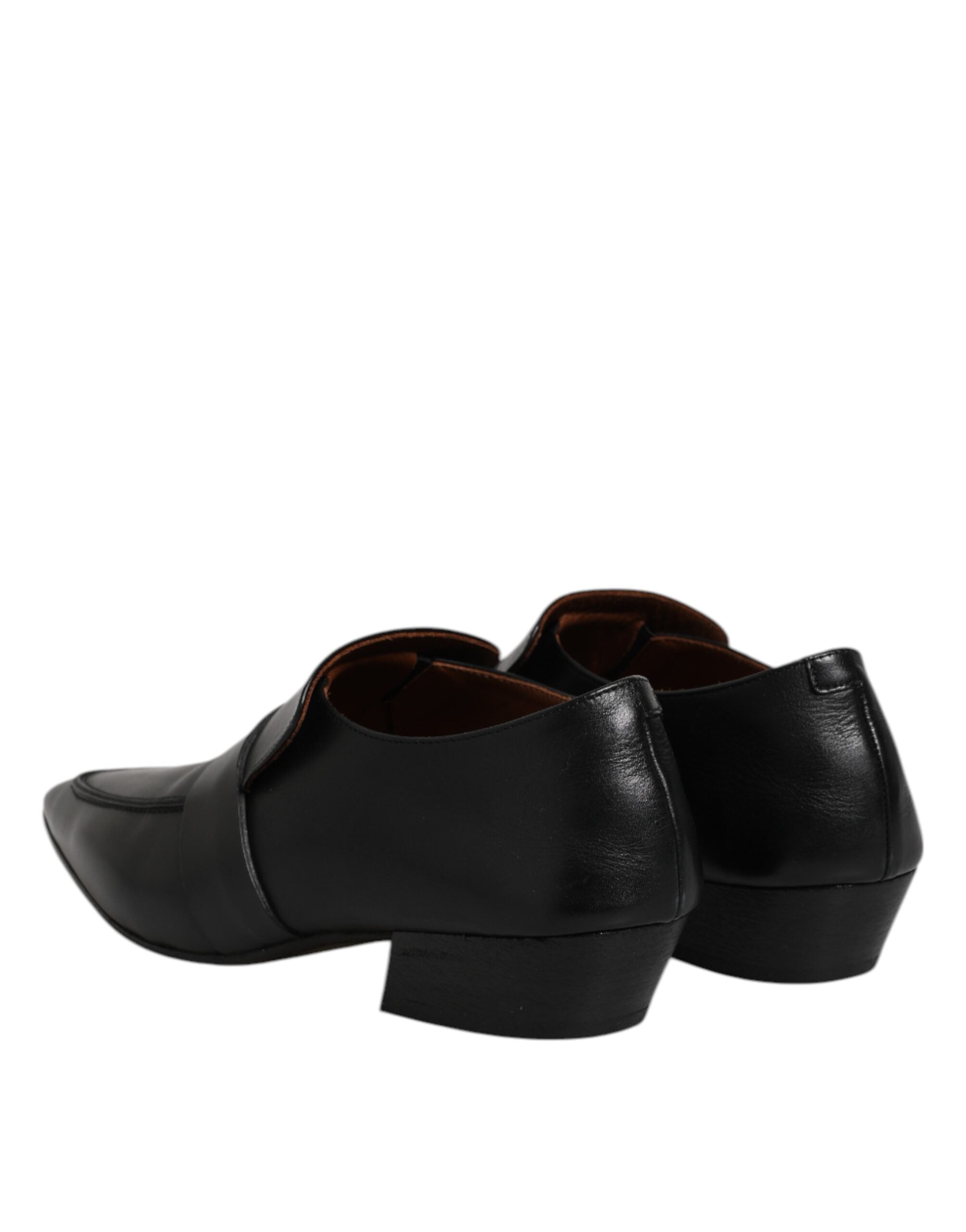Marsell – Slipper aus weichem Leder mit spitzer Zehenpartie, Schwarz