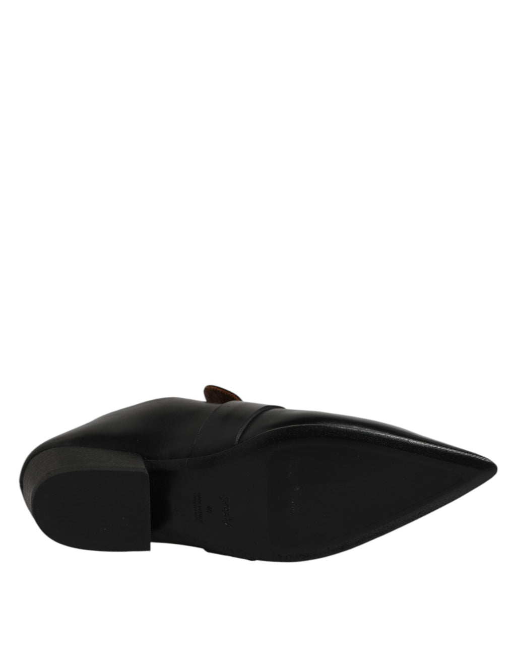 Marsell – Slipper aus weichem Leder mit spitzer Zehenpartie, Schwarz