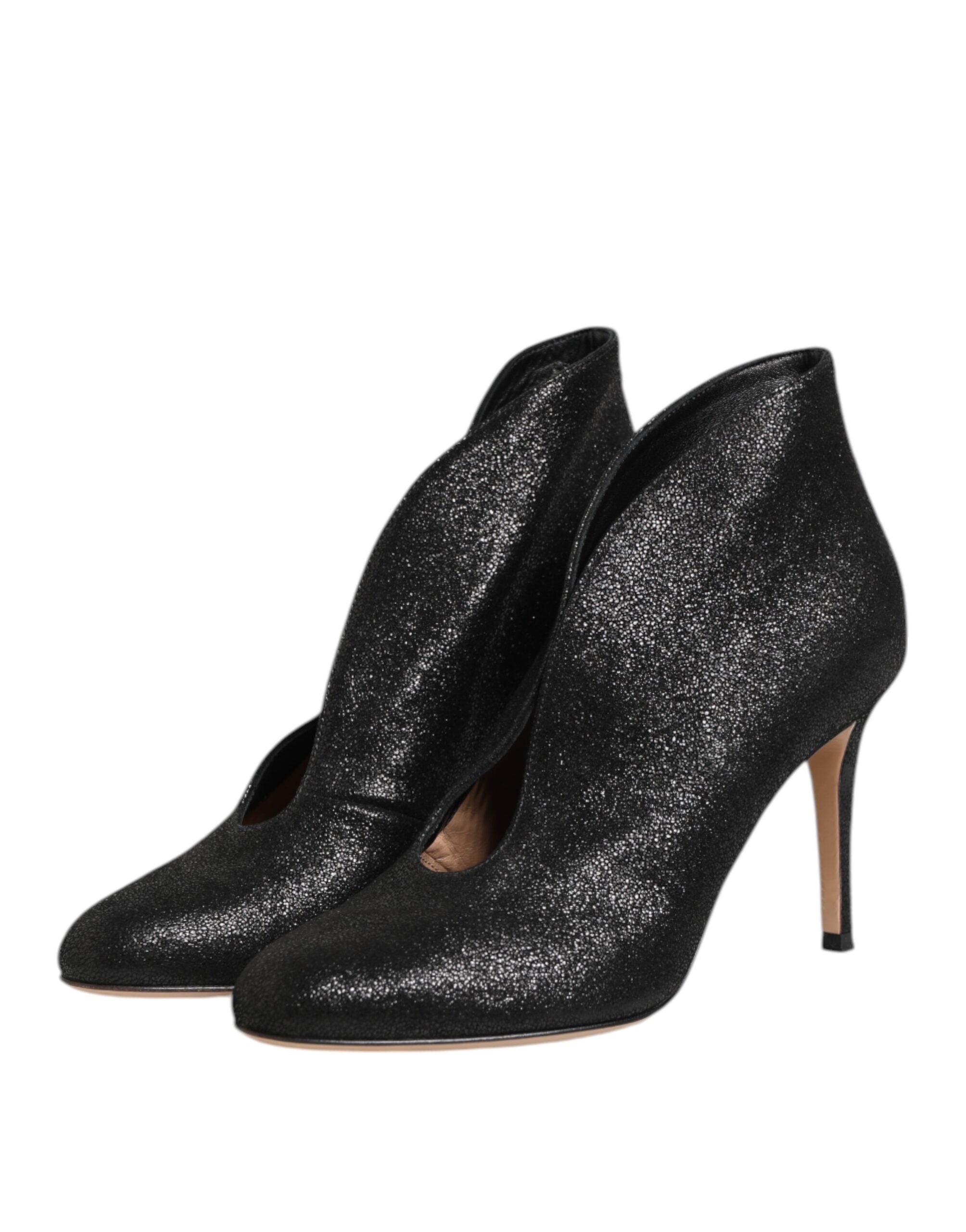 Gianvito Rossi – Pumps mit Stilettoabsatz in Metallic-Schwarz