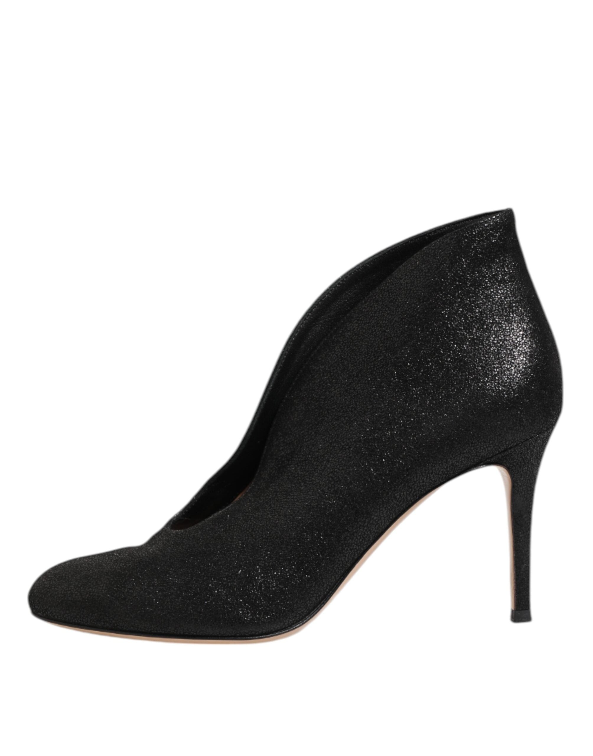 Gianvito Rossi – Pumps mit Stilettoabsatz in Metallic-Schwarz