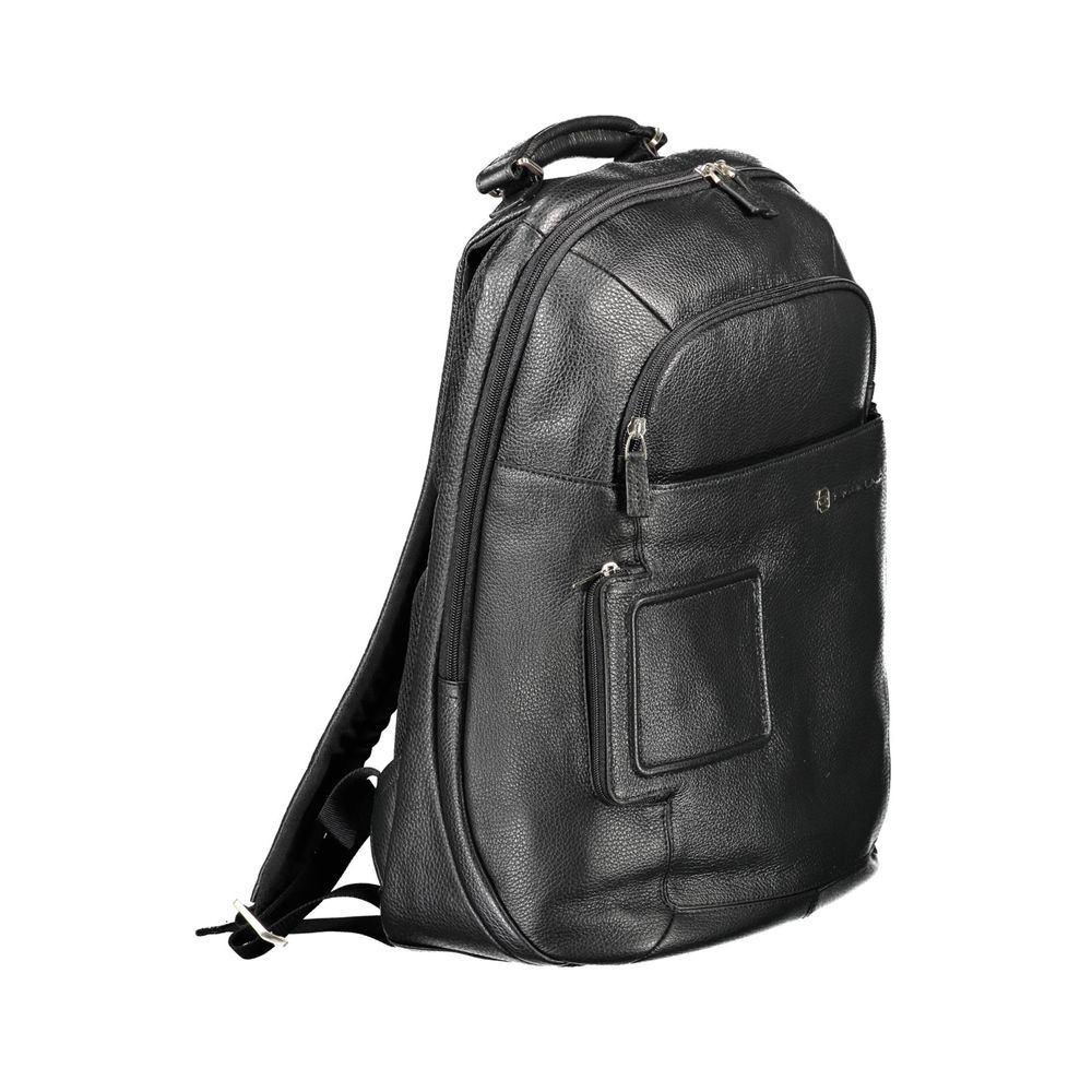 Piquadro – Schwarzer Nylon-Rucksack