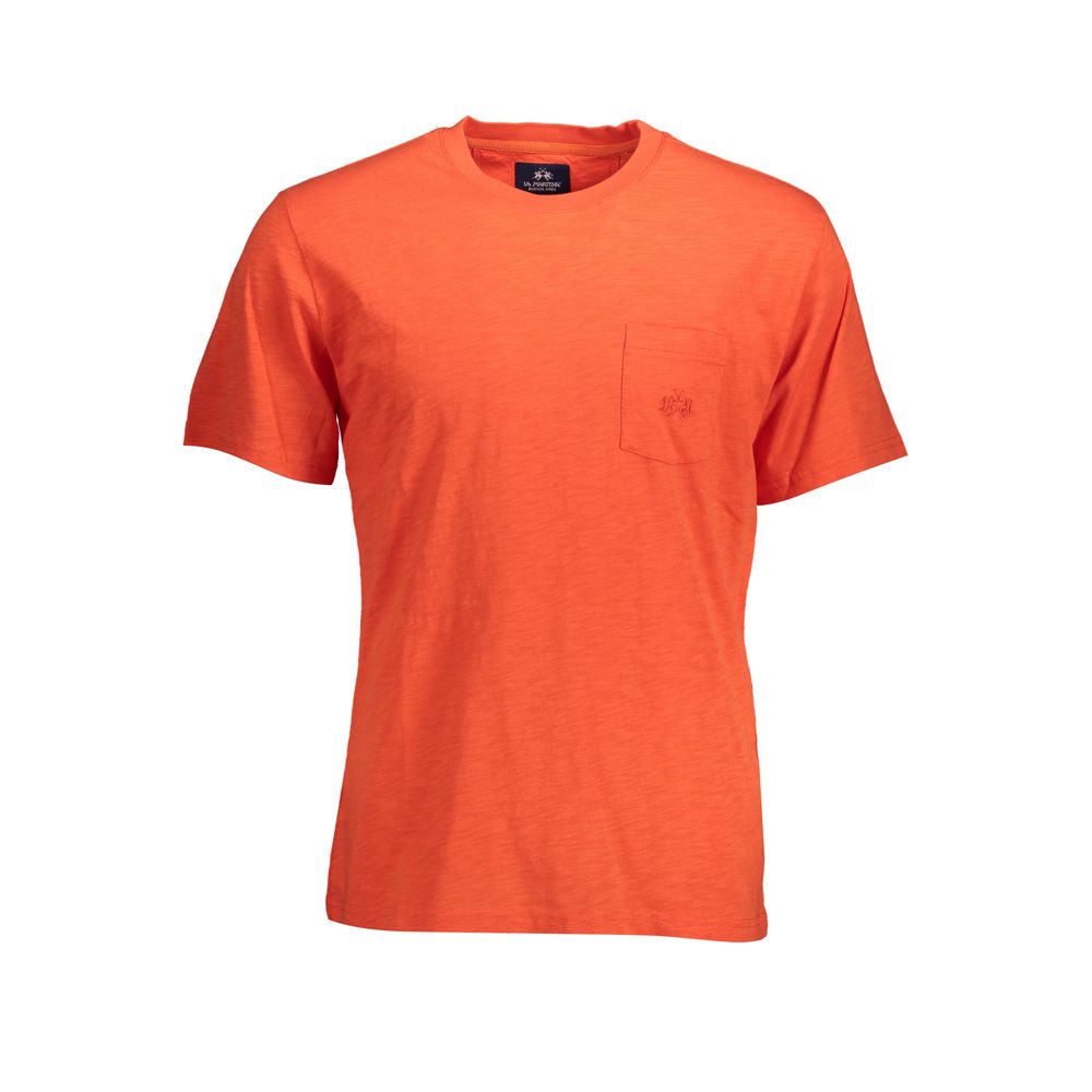 La Martina Rotes Baumwoll-T-Shirt