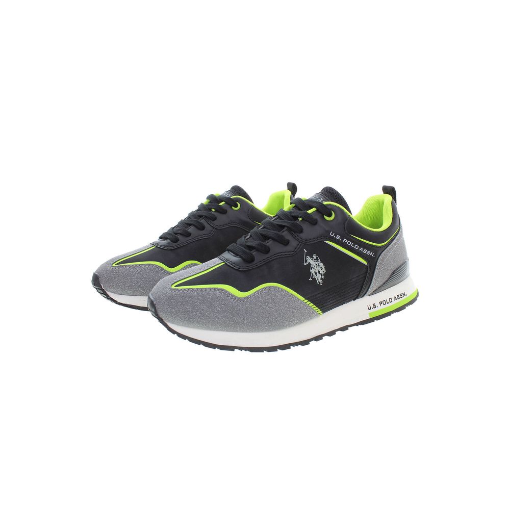 US POLO ASSN. Schwarzer Polyester-Sneaker