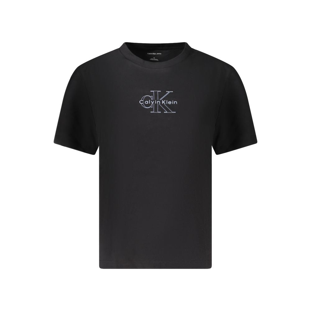 Calvin Klein Black Cotton Tops & T-Shirt