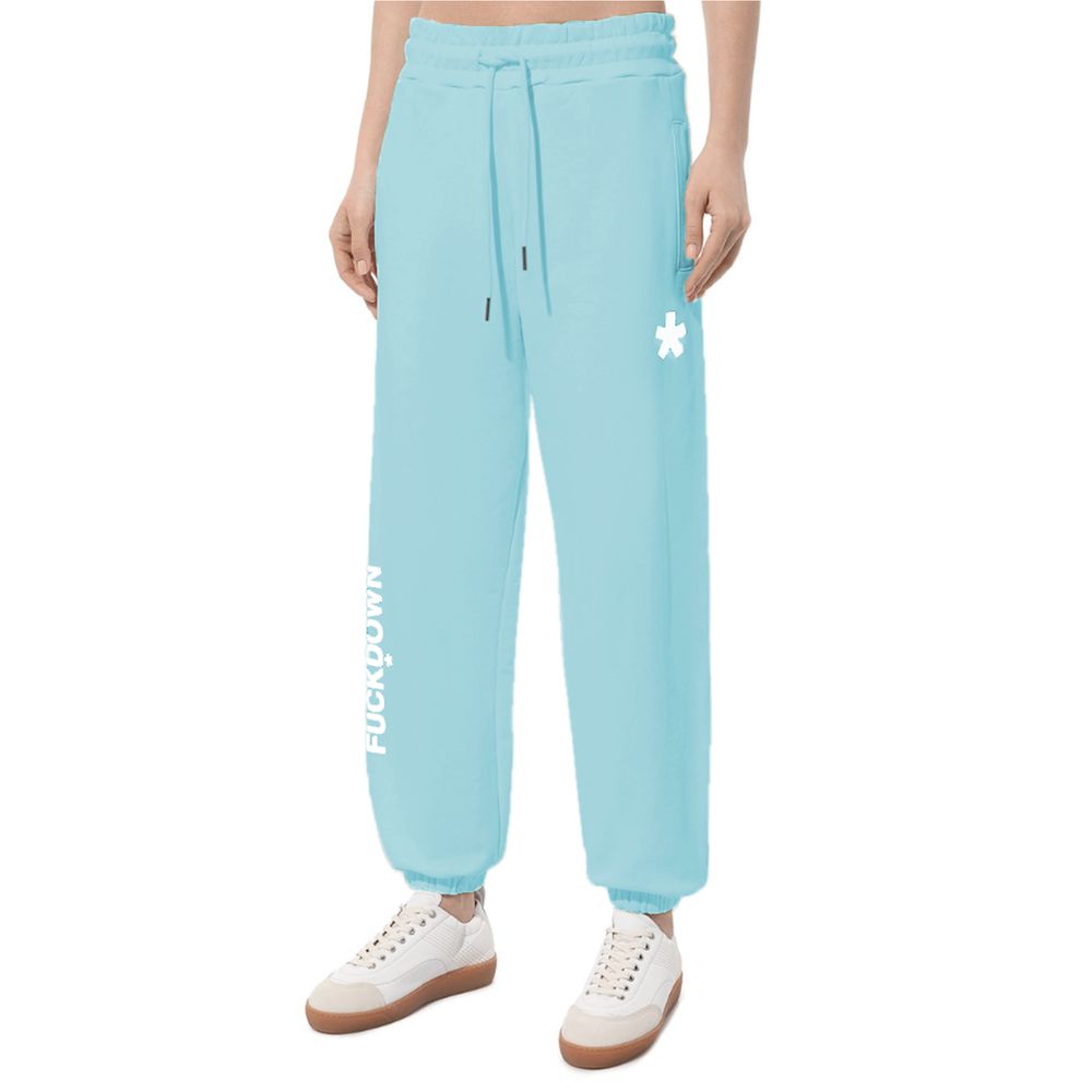 Comme Des Fuckdown Blue Cotton Jeans & Pant