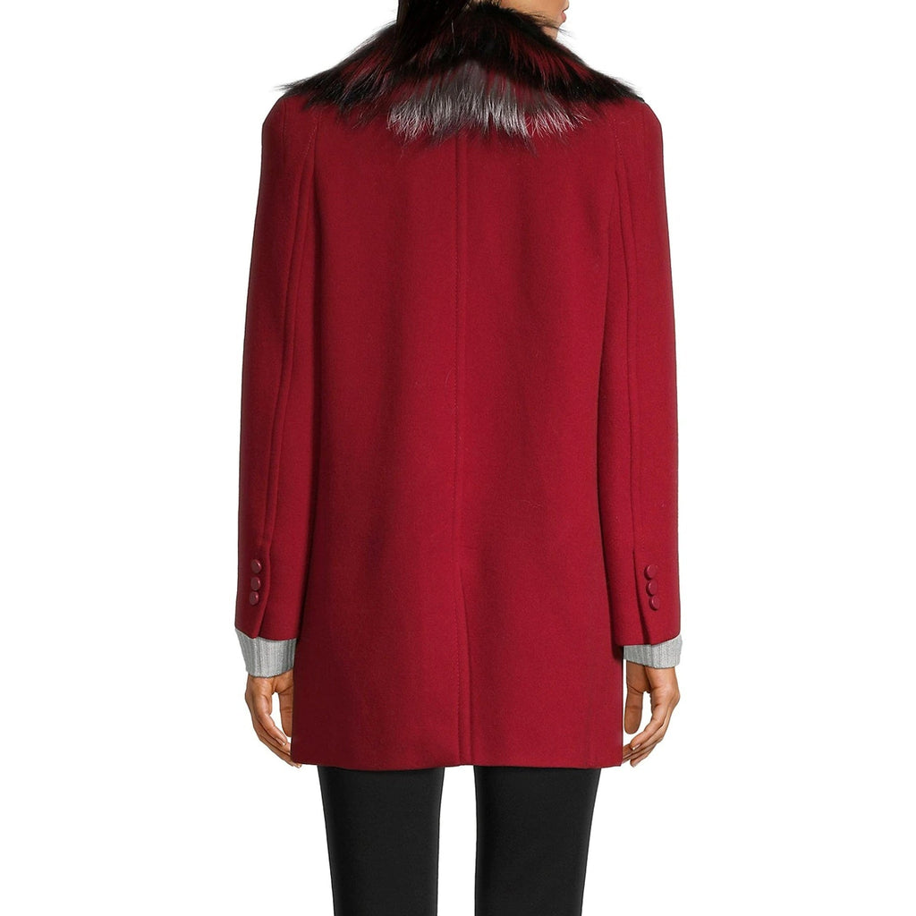 Fendi Fur Collar Wool Coat